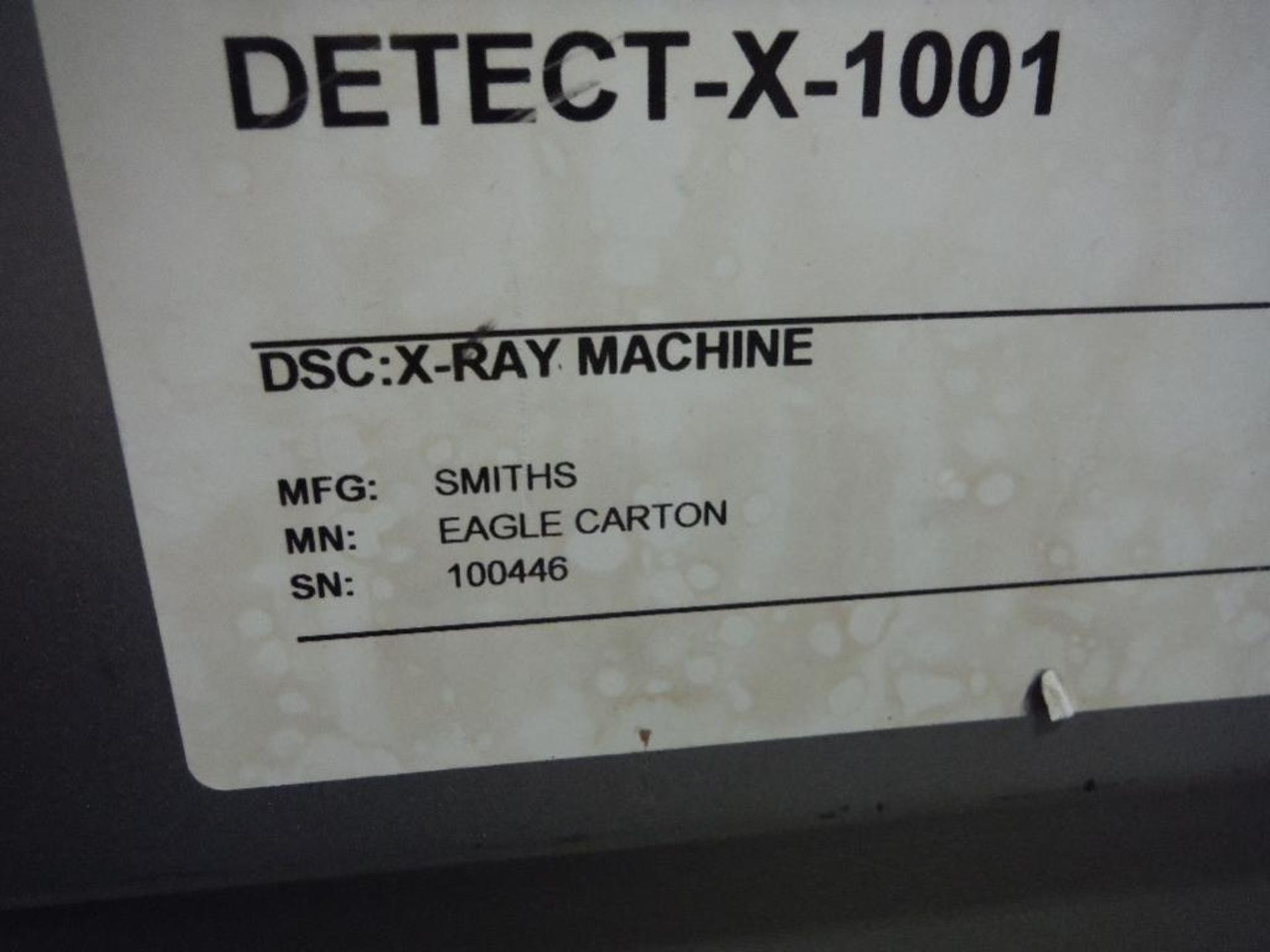 2005 Smiths x-ray machine, Model Eagle Carton, SN 100446, 25 in. wide x 16 in. tall aperture, 130 in - Image 16 of 16