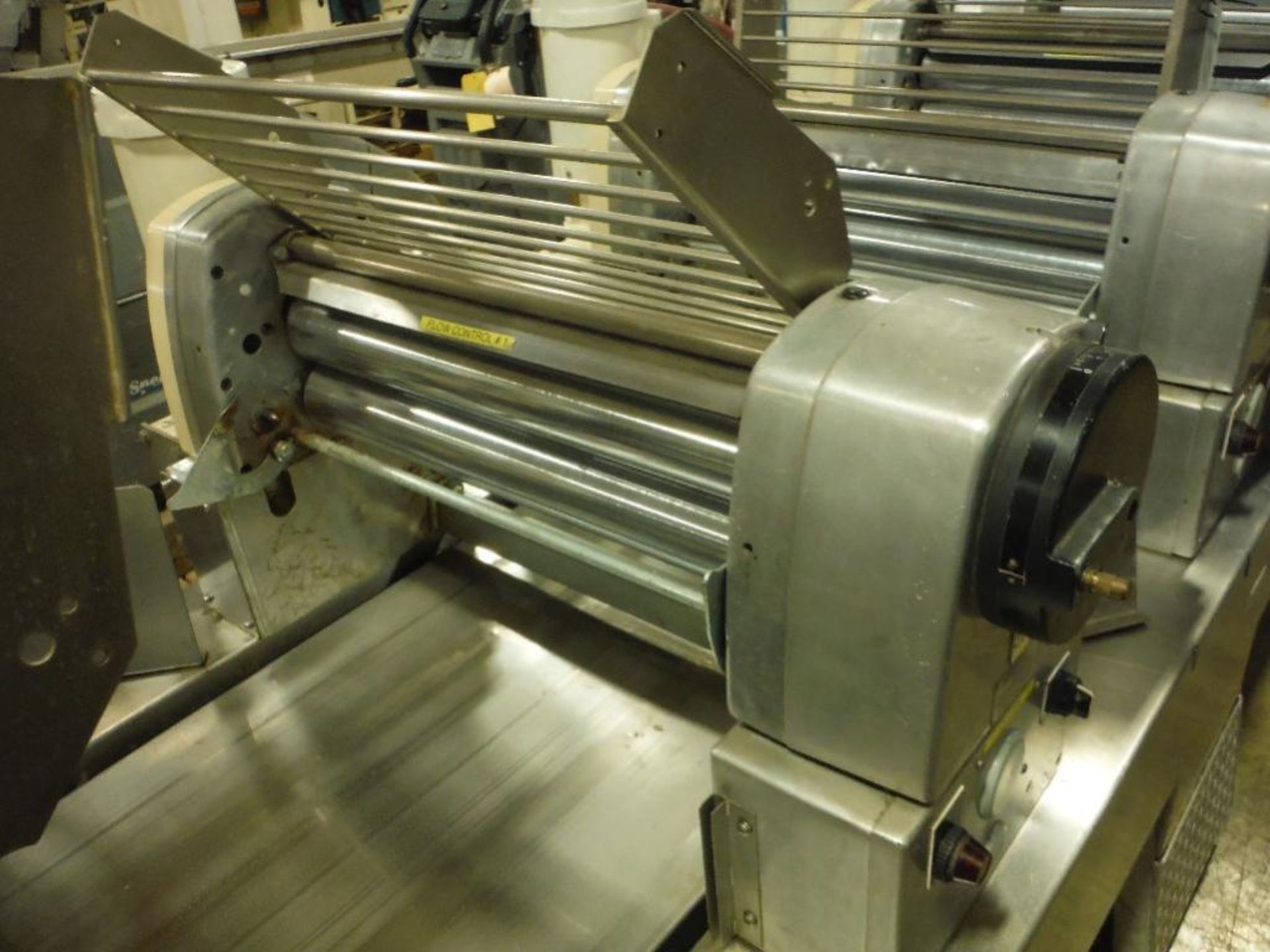 Rondo 5 station sheeting line, Model PQC613333, SN A5113002, 24 in. SS rolls, SS frame, on casters * - Image 5 of 13