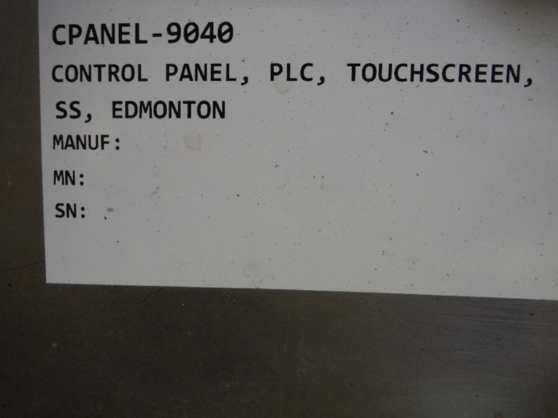 SS control panel, 24 in. long x 10 in. deep x 24 in. tall, touch screen ** Rigging Fee: $50 ** - Image 5 of 5