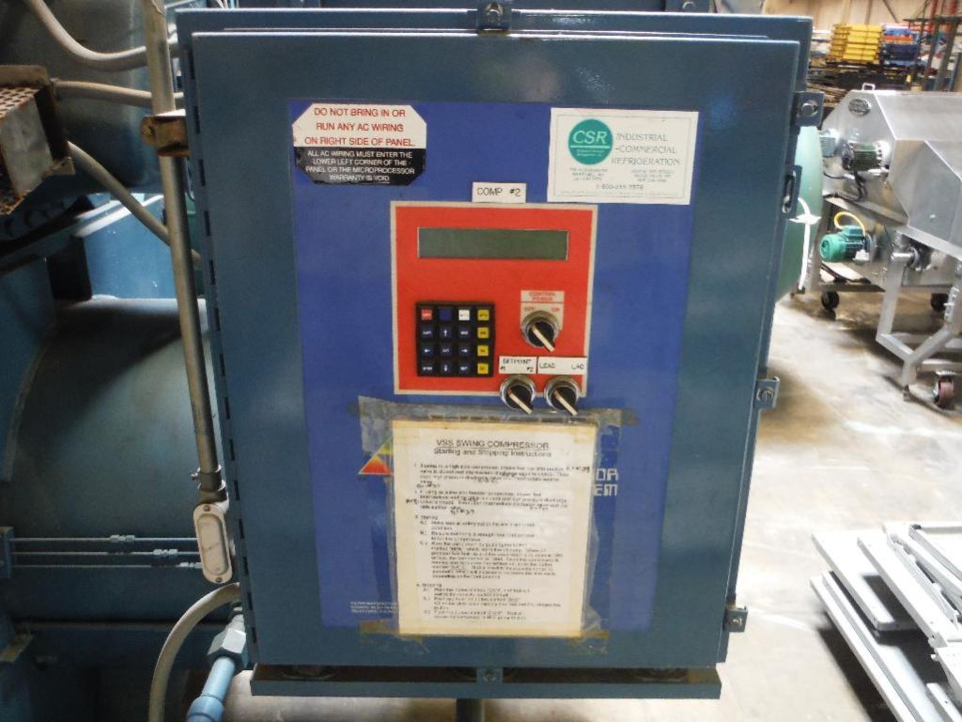 1999 Vilter 500 hp ammonia screw compressor, Model A27602B, SN 3-37938-1, 300 psi @400 F, compressor - Image 10 of 15
