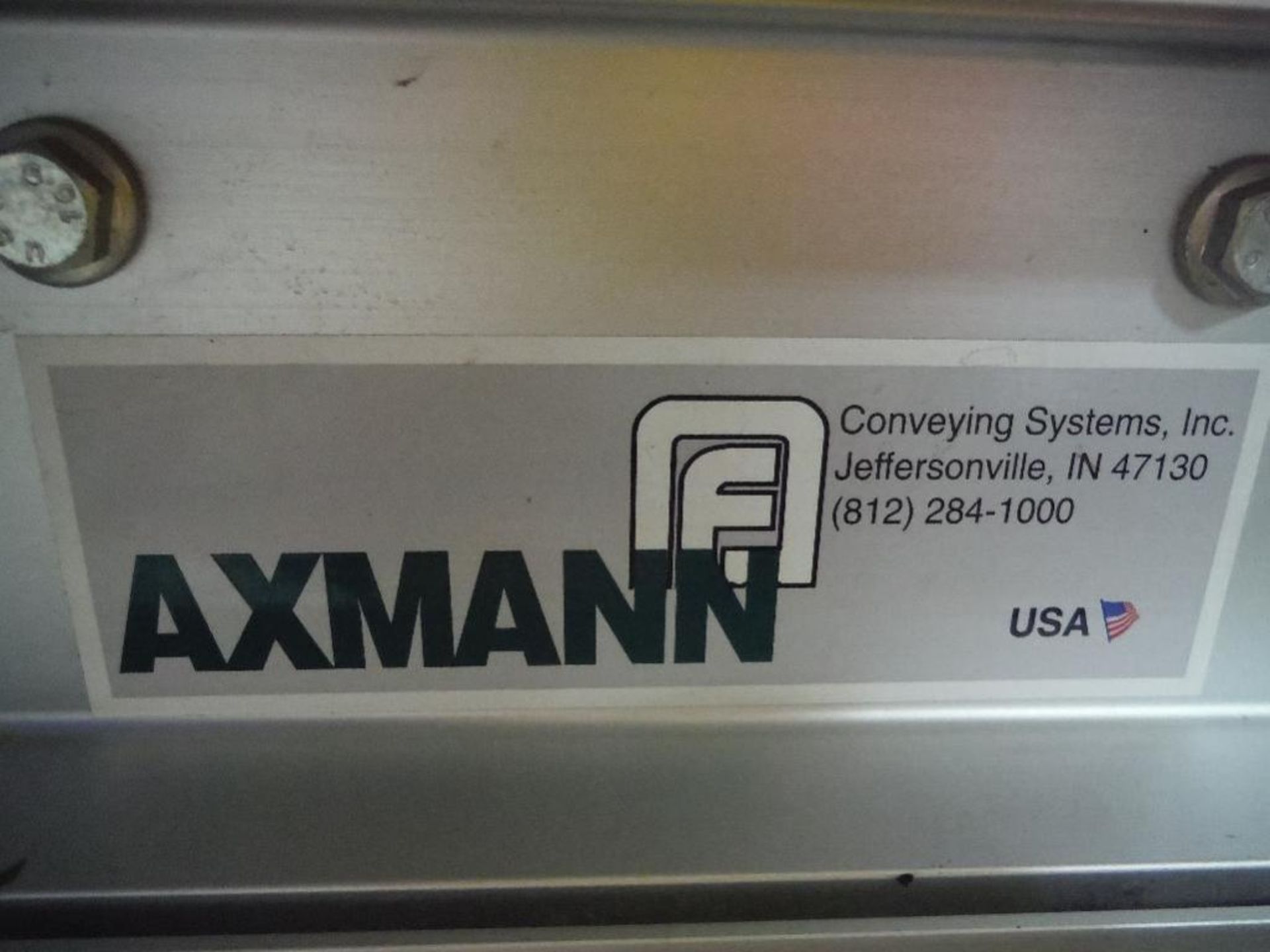Axmann aluminum conveyor, Model 4081, SN A01-1634, 84 in. long x 12 in. wide x 22 in. tall, motor an - Image 4 of 7
