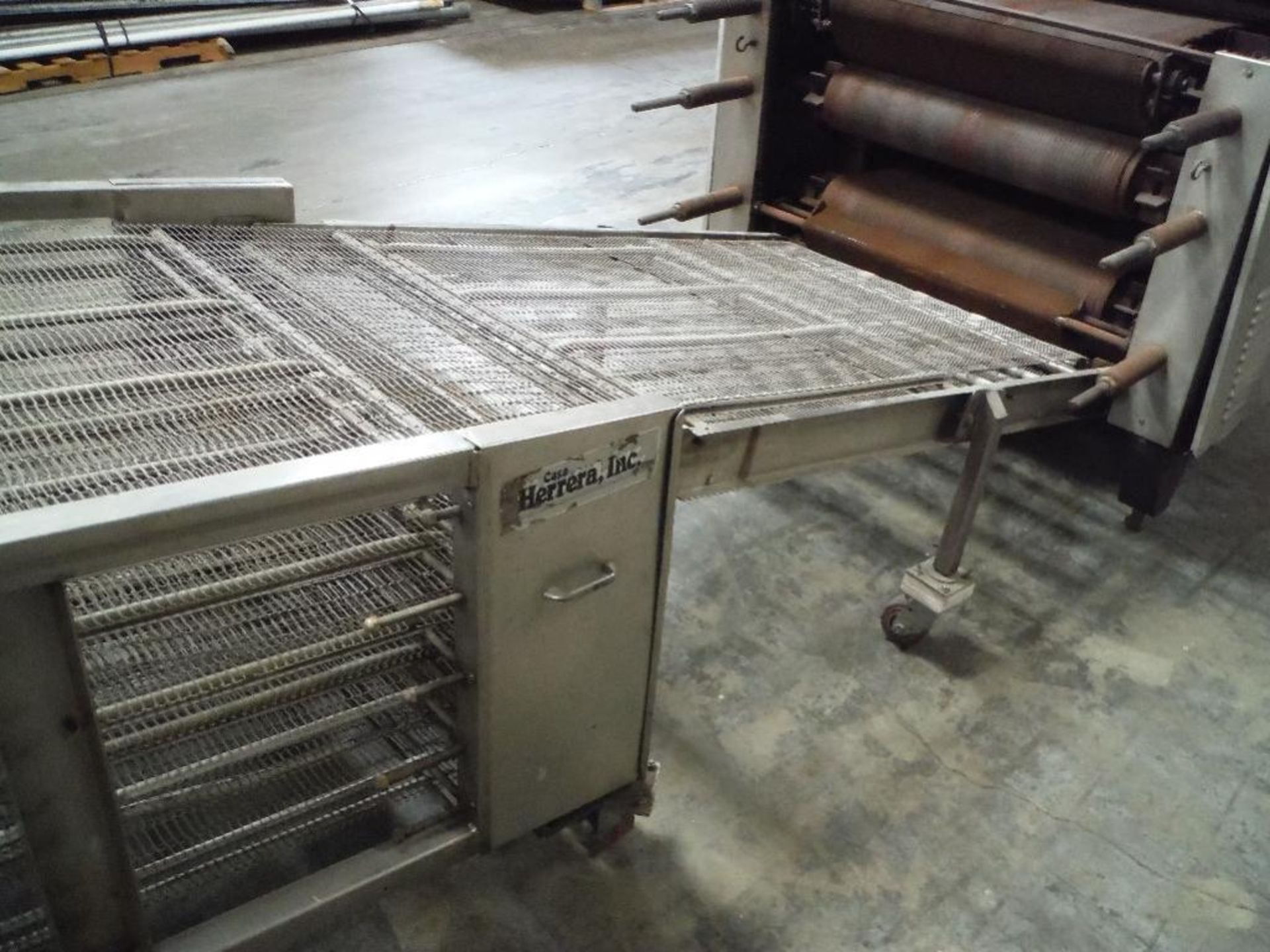 Corn tortilla line, 3 pass oven, 166 in. long x 33 in. wide, roll sheeter 30 in. wide, 4 up 6 in. di - Image 18 of 27