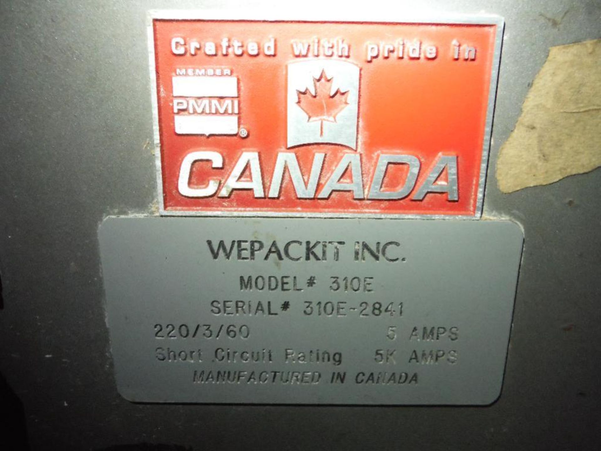 Wepackit case erector with side taper, Model 310E, SN 310E-2841, carbon steel frame ** Rigging Fee: - Image 6 of 11