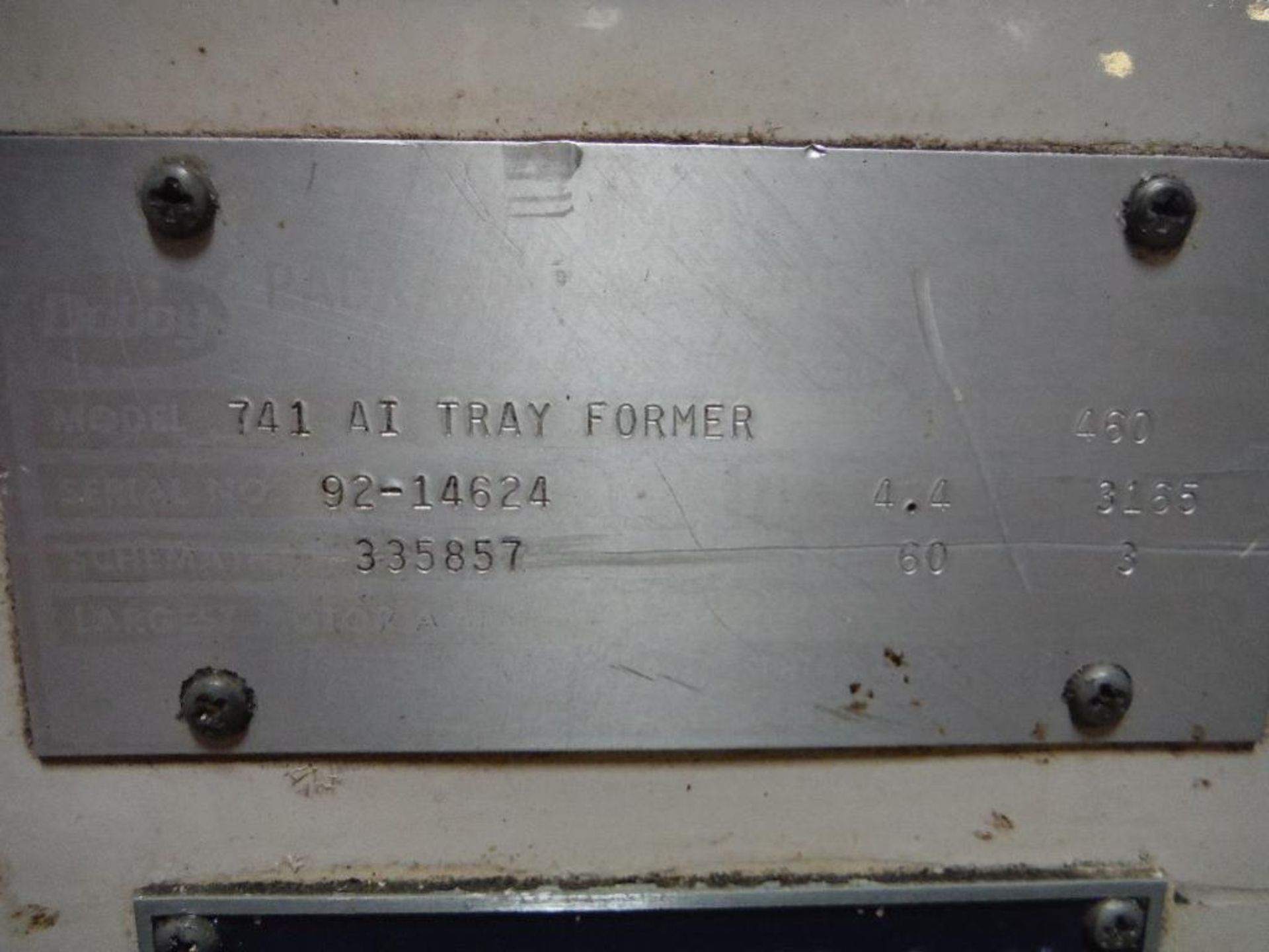 Doboy single tray former, Model 741-AI TRAY FORMER, SN 92-14624 ** Rigging Fee: $200 ** - Image 5 of 7