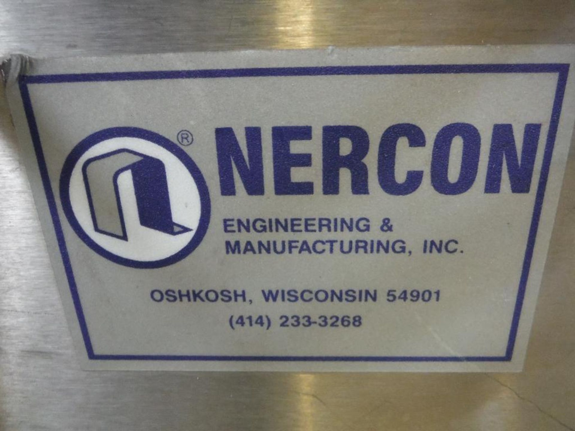 Nercon SS compression conveyor, 80 in. long x 4 in. wide, 2 speed controllers, motor and drive ** Ri - Image 5 of 9