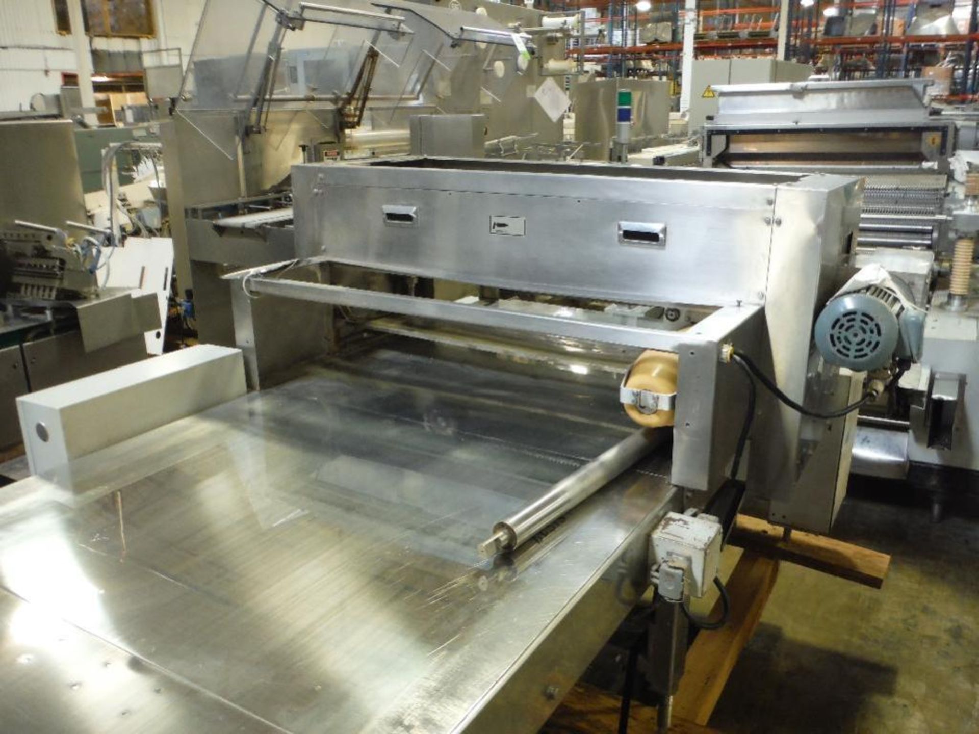 1991 Rheon sheeting conveyor, Model PC213, SN 00011, 180 in. long x 42 in. wide, with 1991 Rheon dou - Image 6 of 16