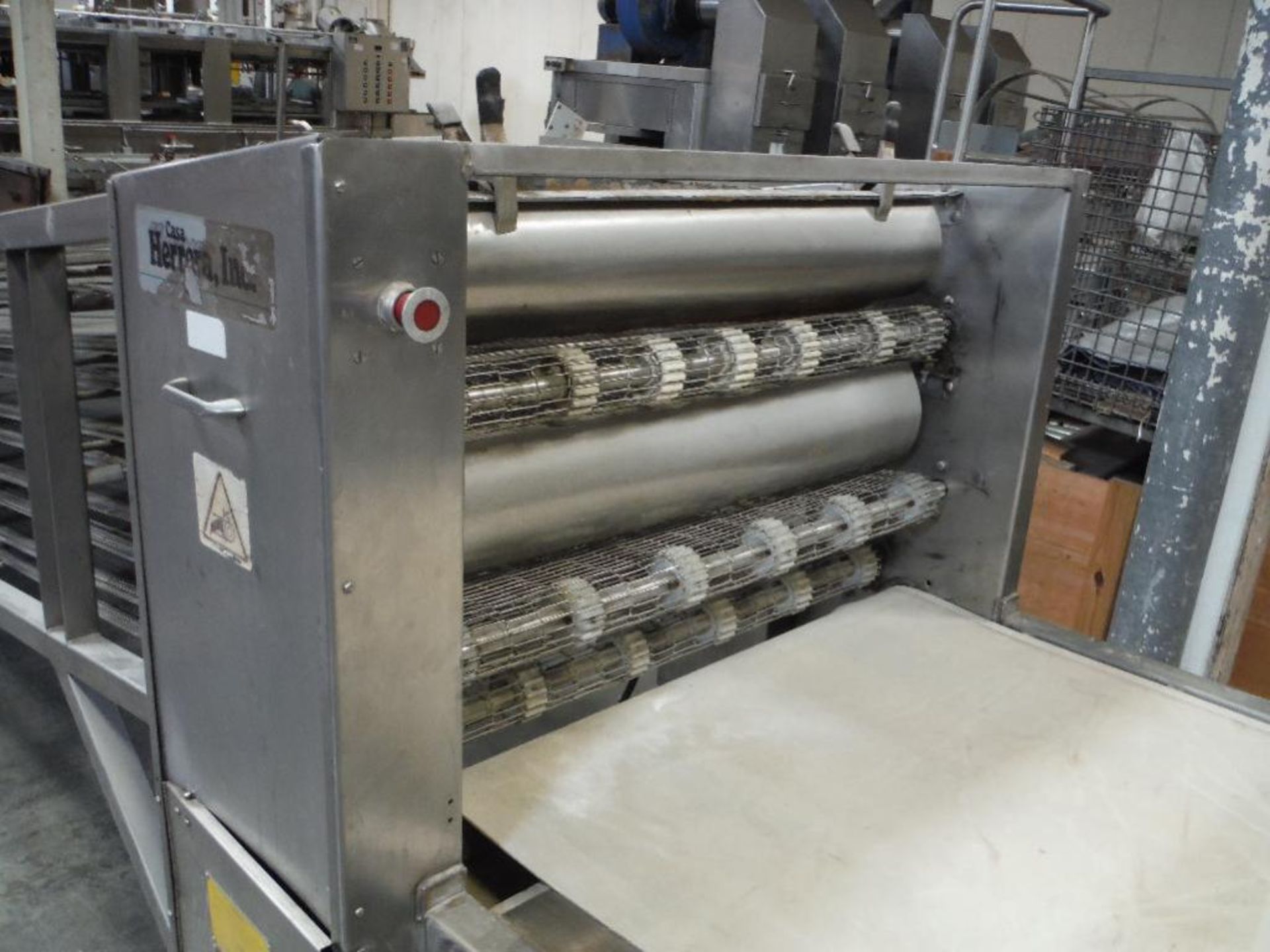 Corn tortilla line, 3 pass oven, 166 in. long x 33 in. wide, roll sheeter 30 in. wide, 4 up 6 in. di - Image 14 of 27