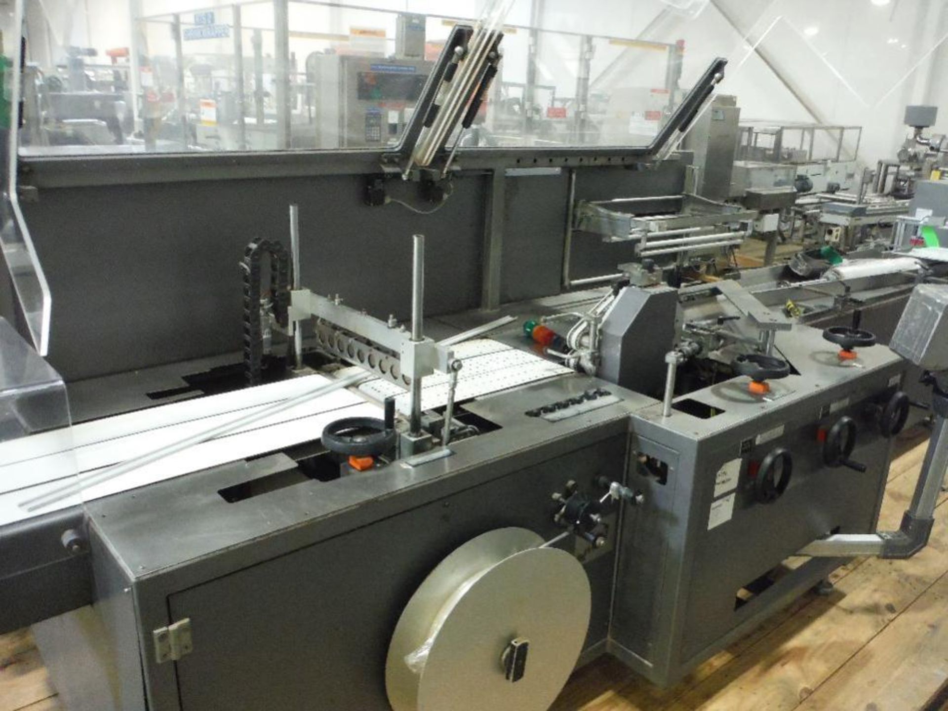 2003 Kalfass overwrapper, Model servo-Jet_400/100_S, SN M_07.03.011, Simatic touch screen ** Rigging - Image 5 of 15