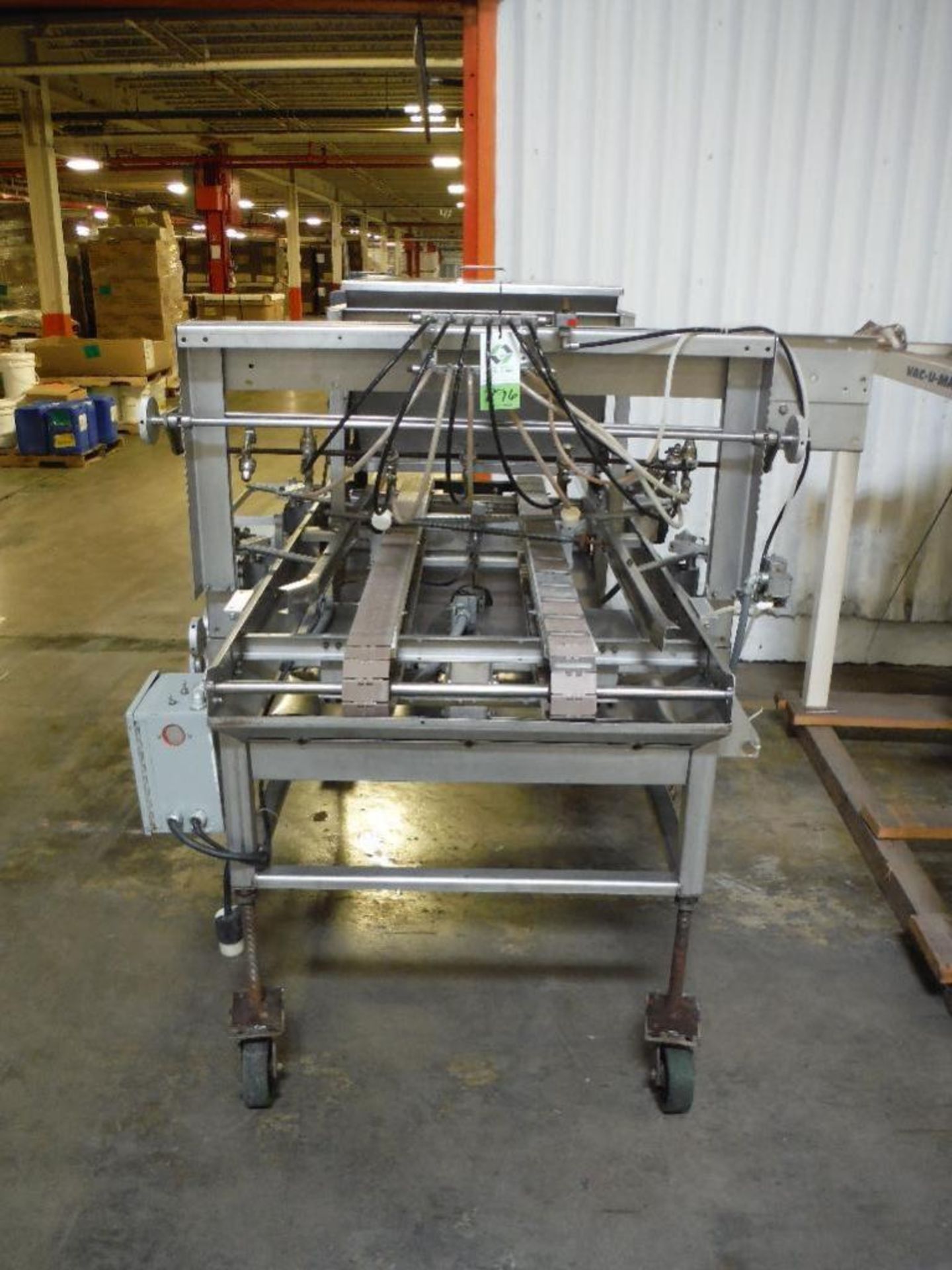 Burford tray feed bun oil sprayer with seeder, Model FLD4PPL, SN 348-HH, up to 24 in. wide trays, SS - Image 2 of 9