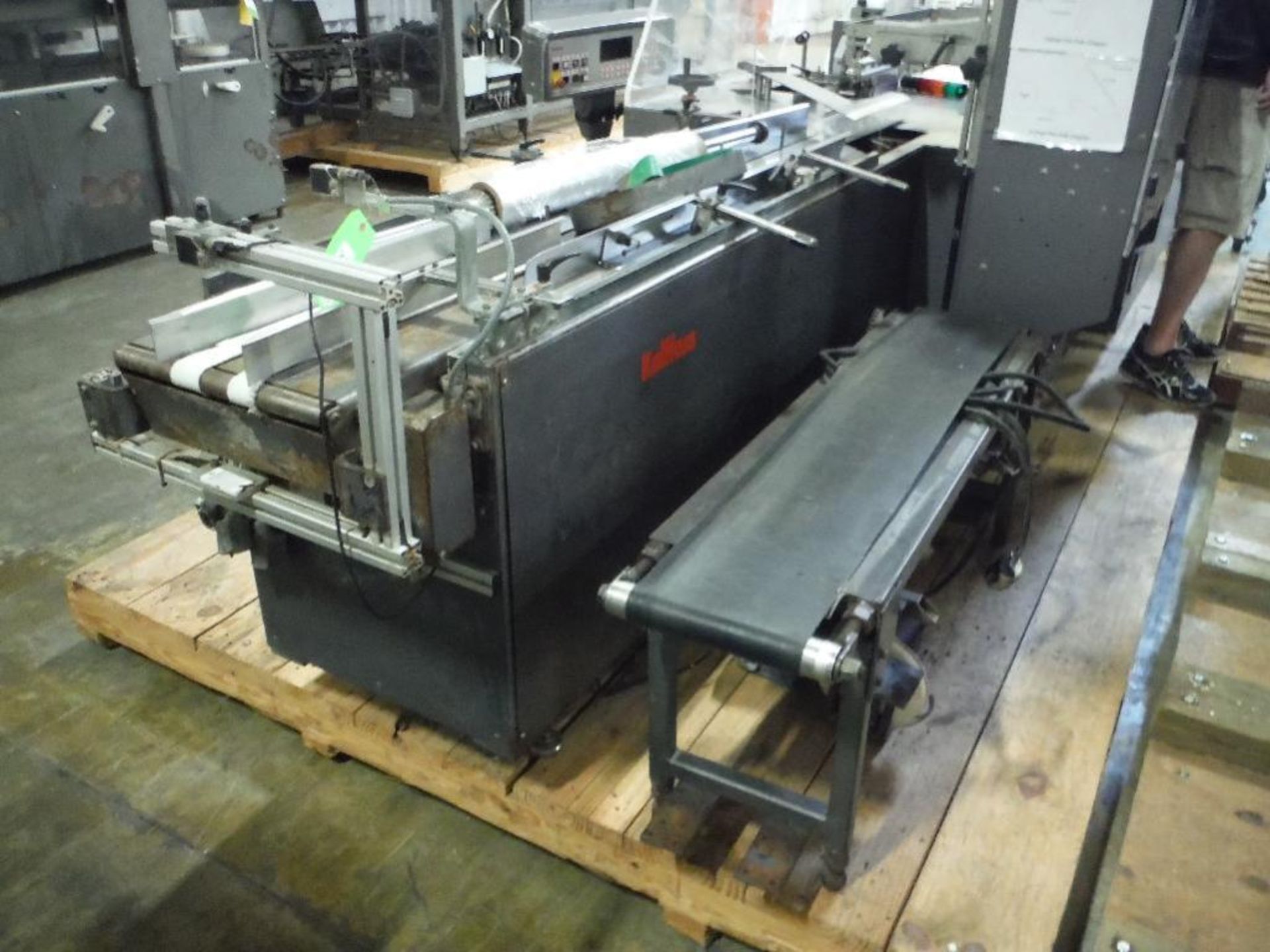 2003 Kalfass overwrapper, Model servo-Jet_400/100_S, SN M_07.03.011, Simatic touch screen ** Rigging - Image 9 of 15