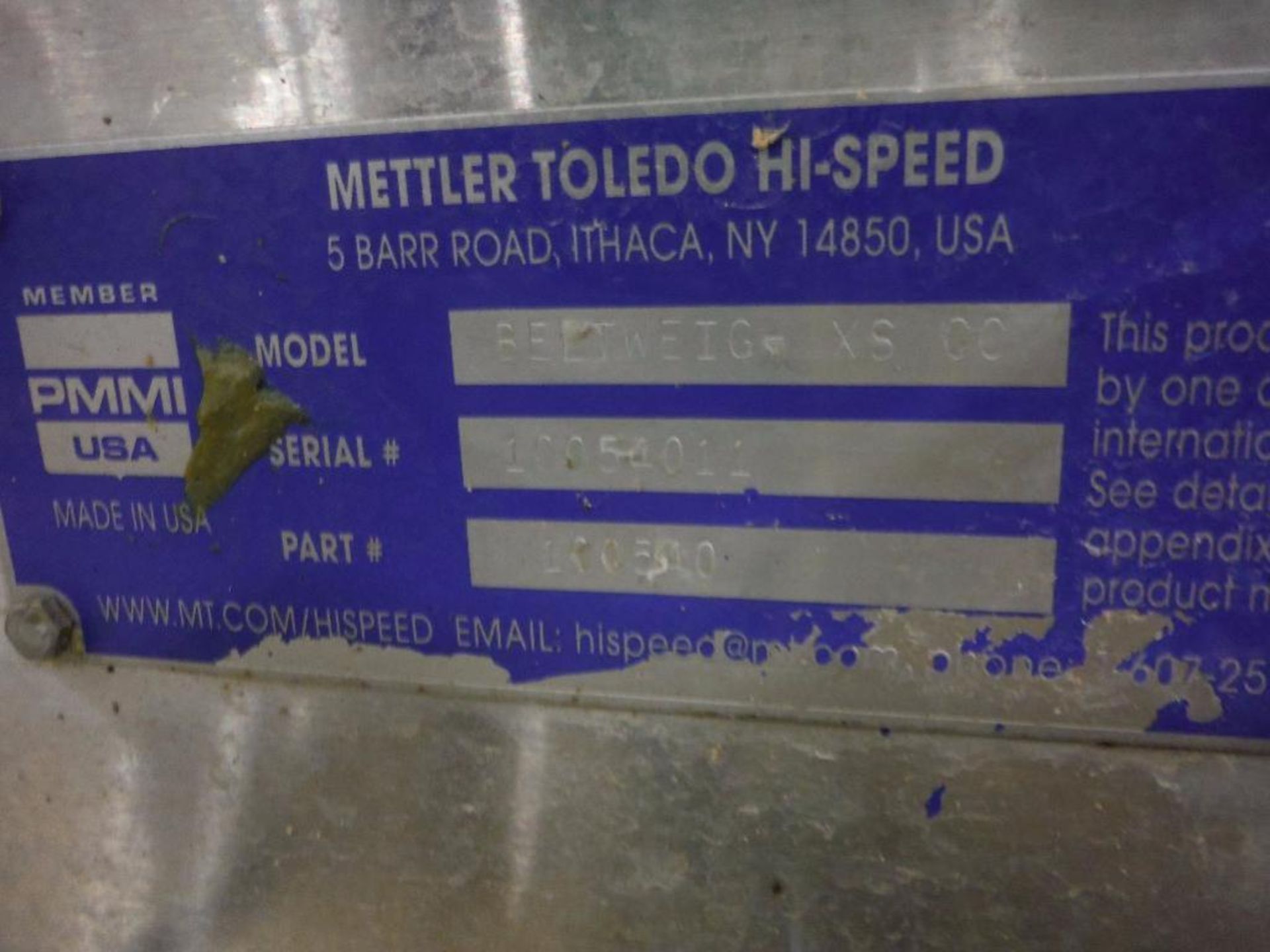 Mettler Toledo high speed check weigher/metal detector combo, checkweigher Model belt weigh XS CC, S - Image 11 of 13