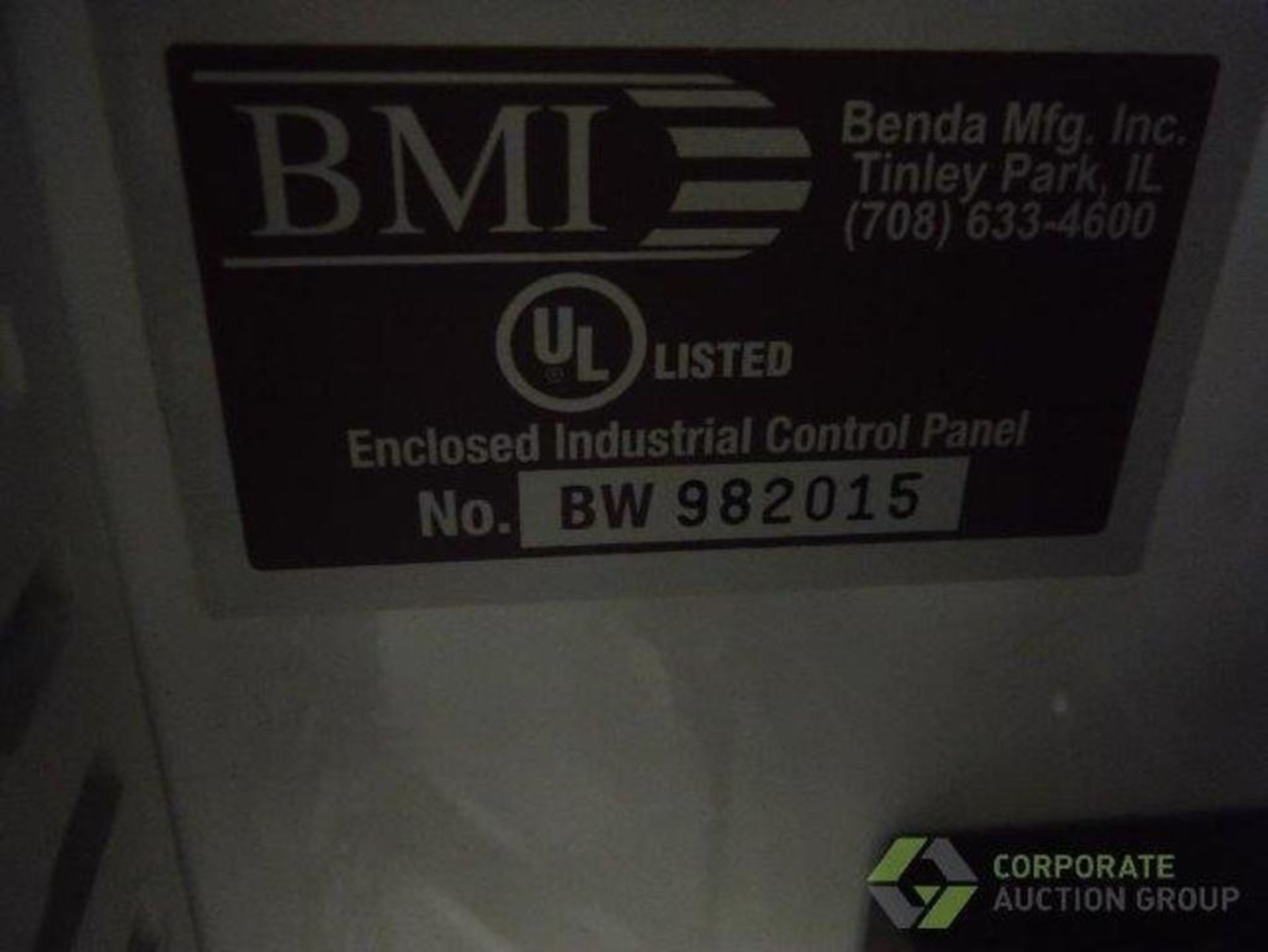 BMI belt conveyor, blue sanitary belt, 144 in. long x 39 in. wide x 40 in. tall, with Allen Bradley - Image 11 of 12