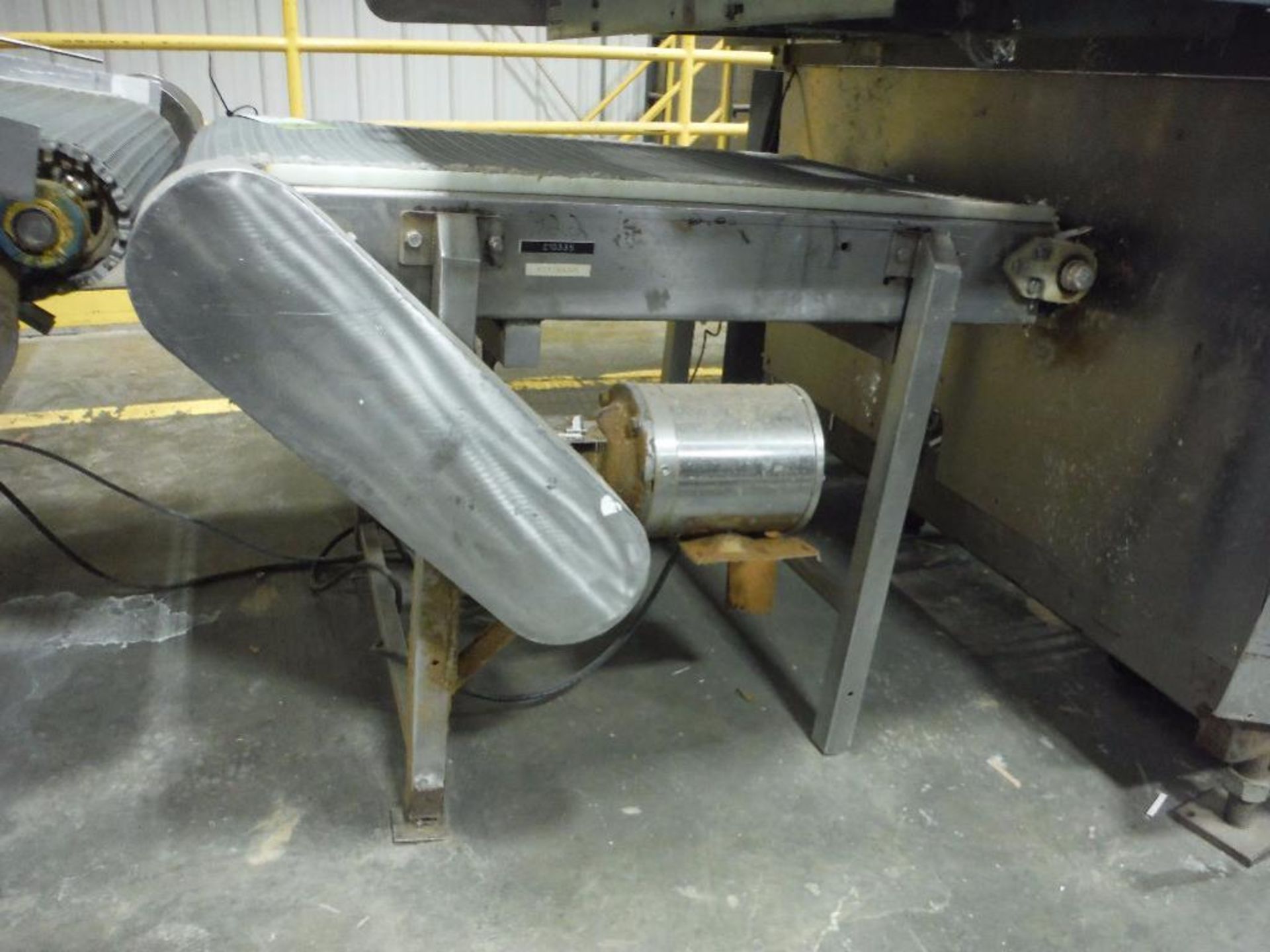 SS conveyor, plastic interlock belt, 41 in. long x 24 in. wide, SS washdown motor and drive ** Riggi - Image 4 of 5