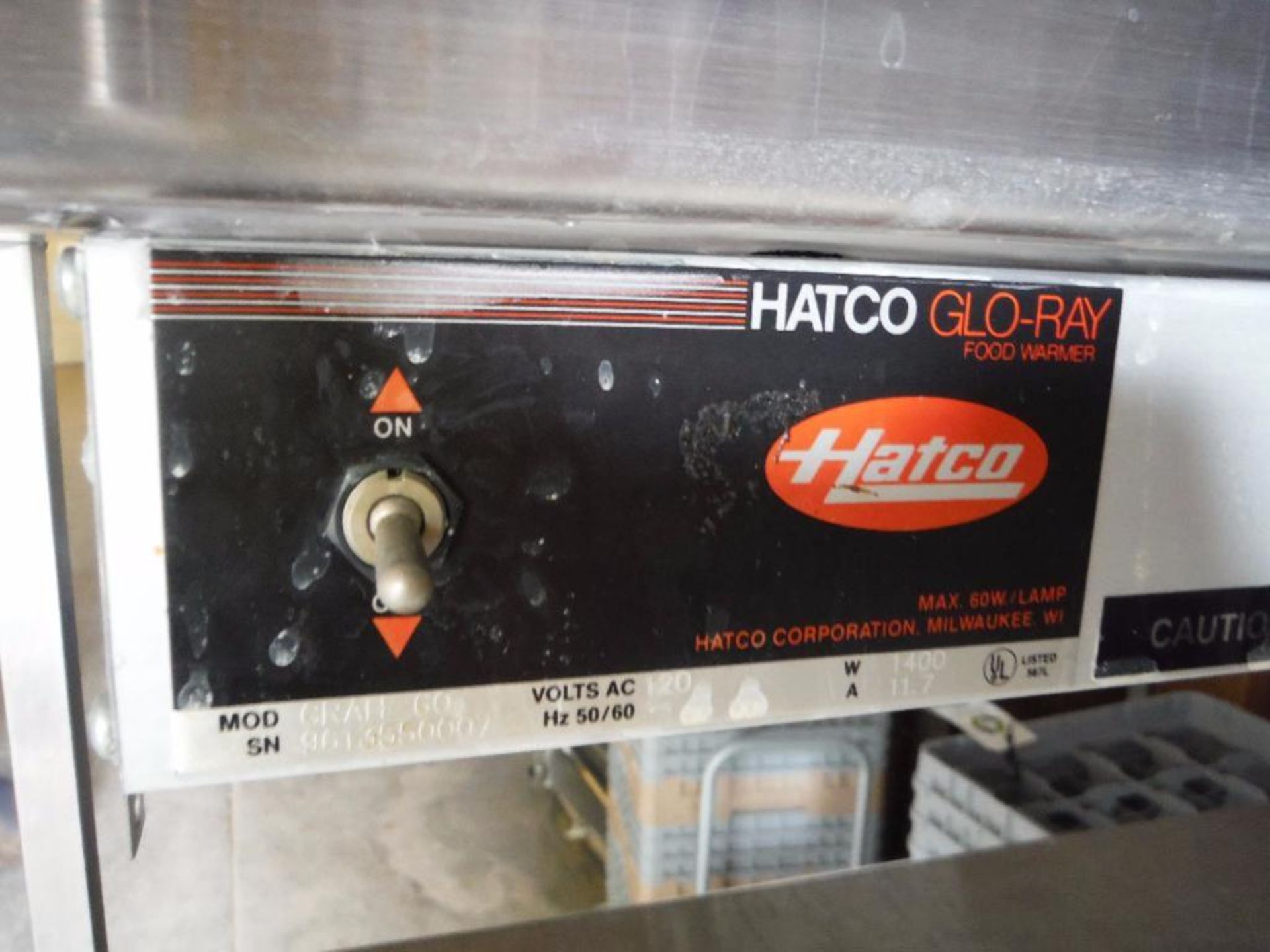 Hatco Glo-Ray food warmer, Model Grah-60, SN 961355008 ** Rigging Fee: $ 100** (Located in: Marshall - Image 3 of 5