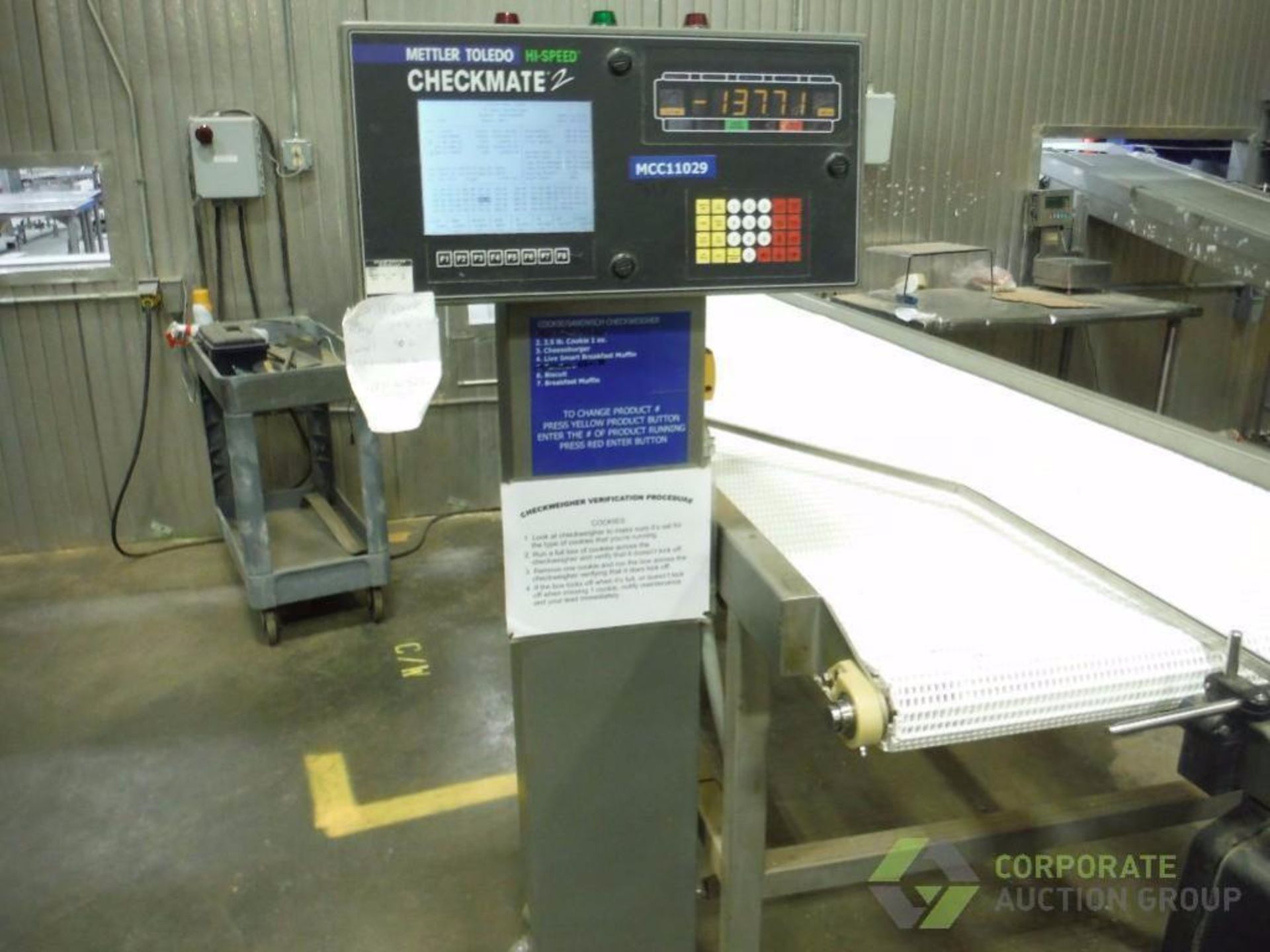 Mettler Toledo hi speed checkmate 2 checkweigher, with reject arm ** Rigging Fee: $ 150** (Located i