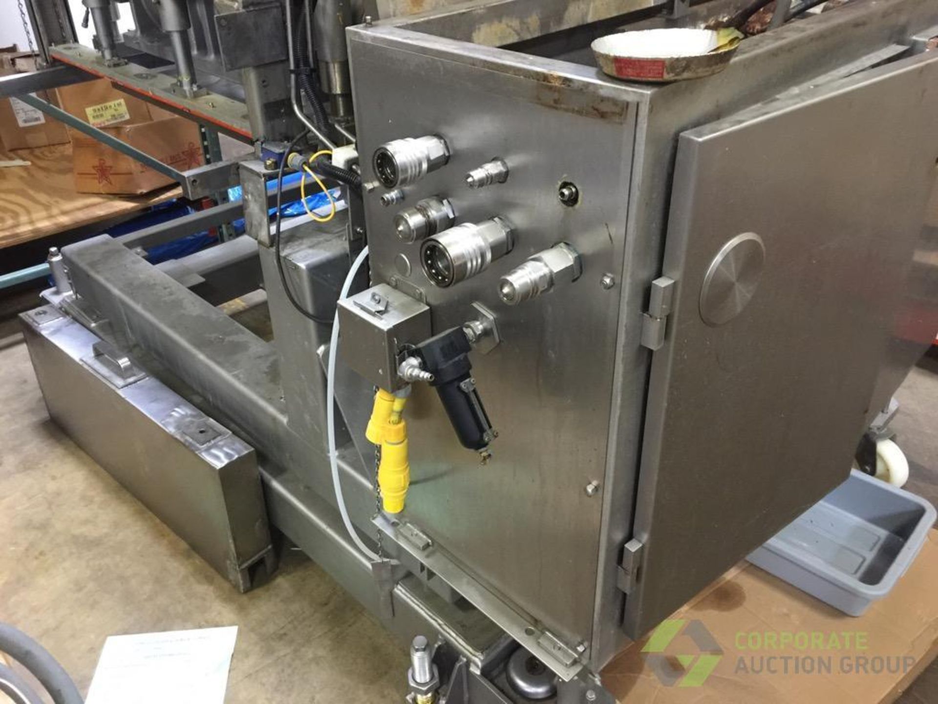 Nutec 790 food forming patty machine, 16 in. long drum, hydraulic driven, with Provatec 760 hydrauli - Image 6 of 12