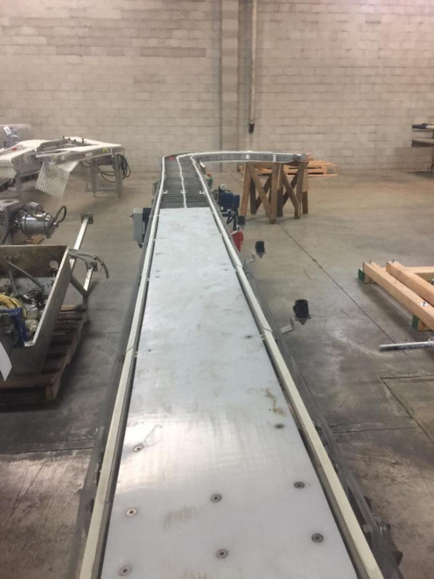 Spantech SS conveyor, 30 ft. x 14 in. x 36 in. tall, motor and drive (missing belt) ** Rigging Fee: - Image 2 of 5