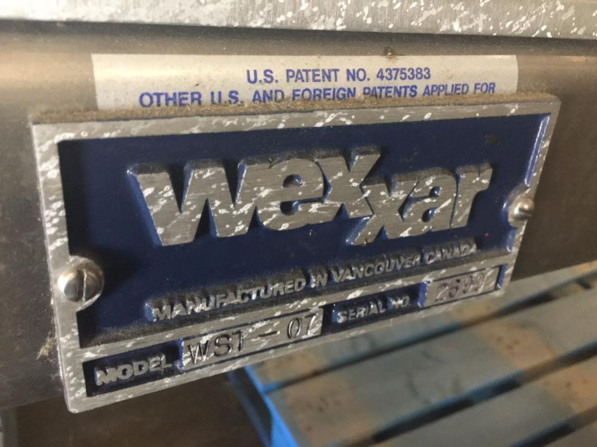 Wexxar case taper, Model WST-07, SN 2699 (Incomplete) ** Rigging Fee: $ 250 ** (Located in: College - Image 4 of 7