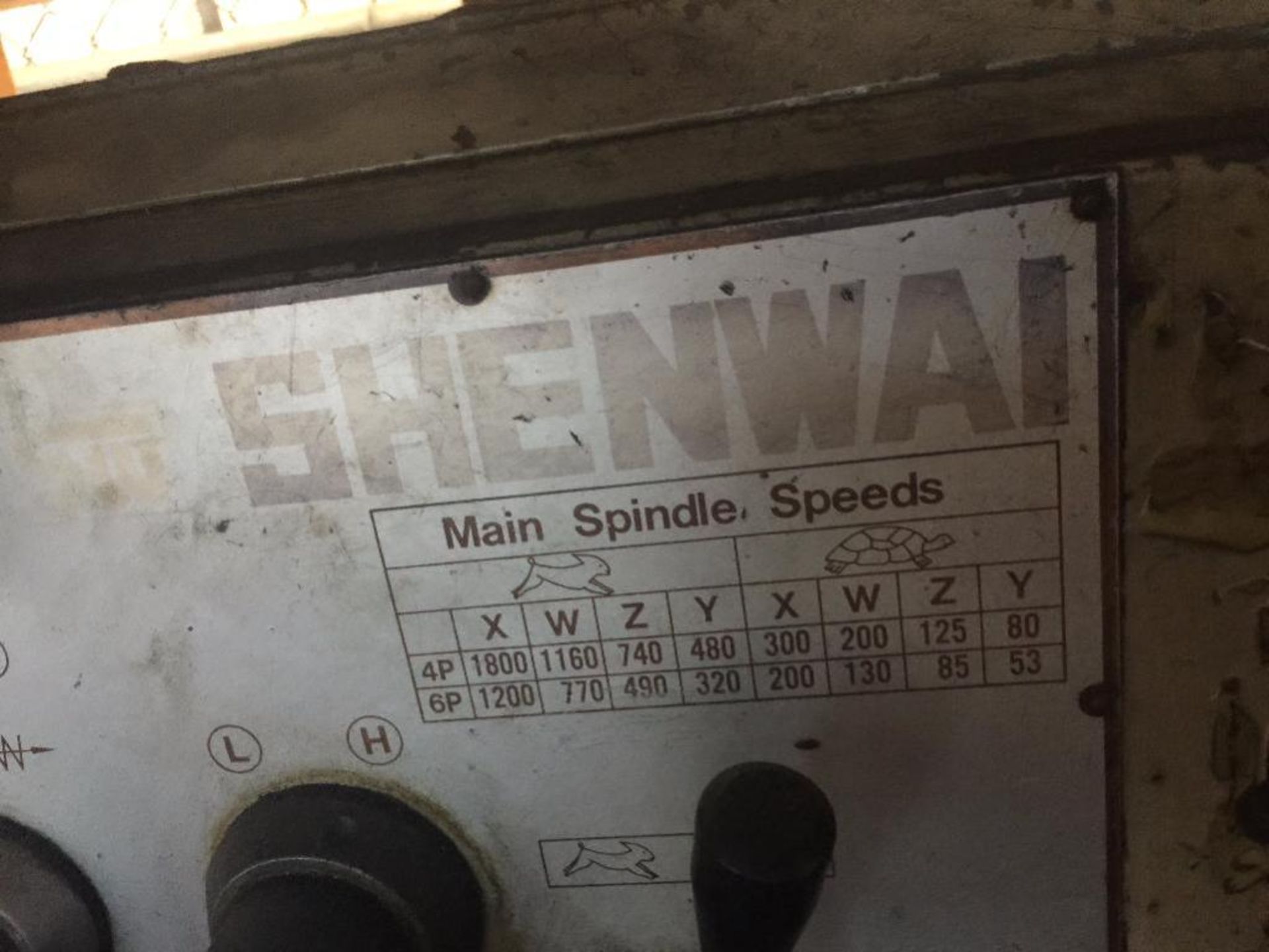 Shenwai gap bed engine lath, 3 jaw chuck, 60 in. bed ** Rigging Fee: $ 600 ** (Located in: College P - Image 3 of 7