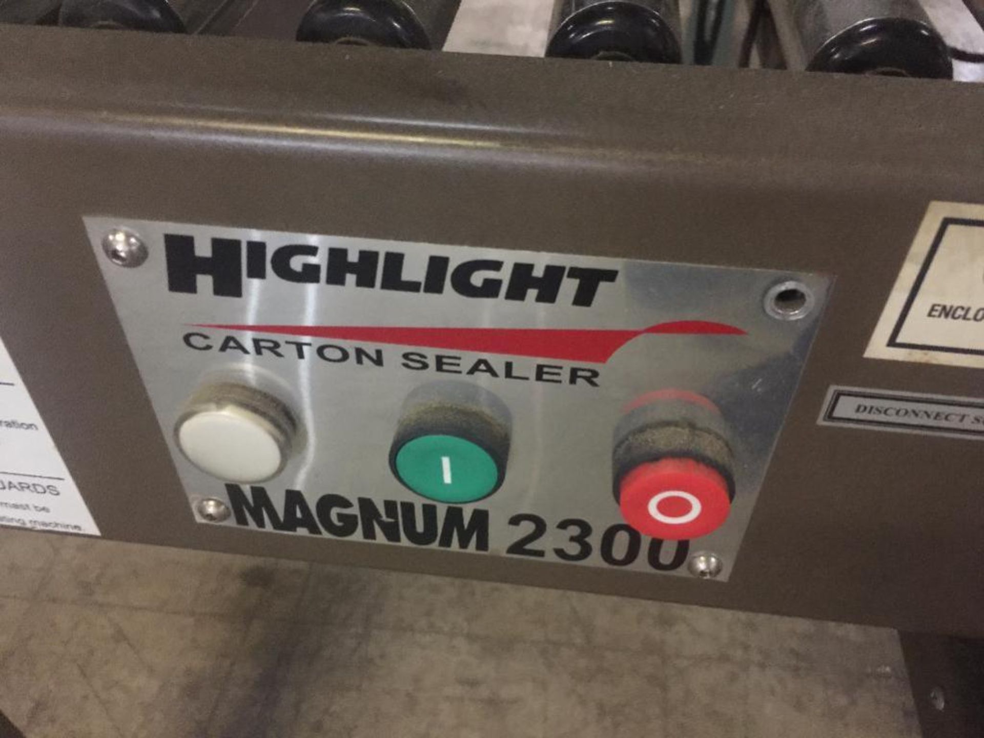 High Light case sealer, top and bottom (missing tape heads). ** Rigging Fee: $ 375 ** (Located in: B - Image 3 of 4