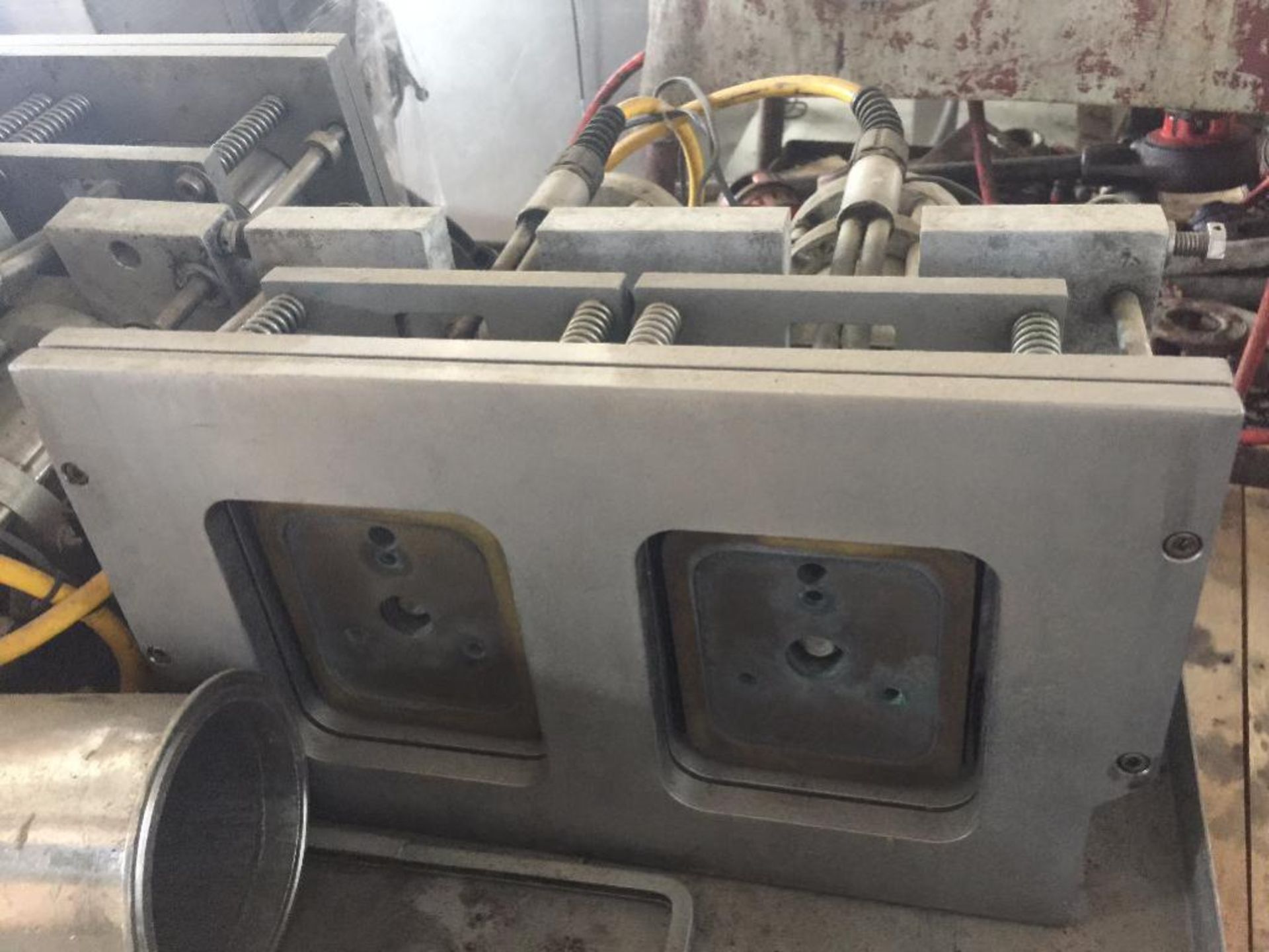 SS cart with assort pd pump parts and forming heads ** Rigging Fee: $ 175 ** (Located in: College Pa - Image 3 of 6