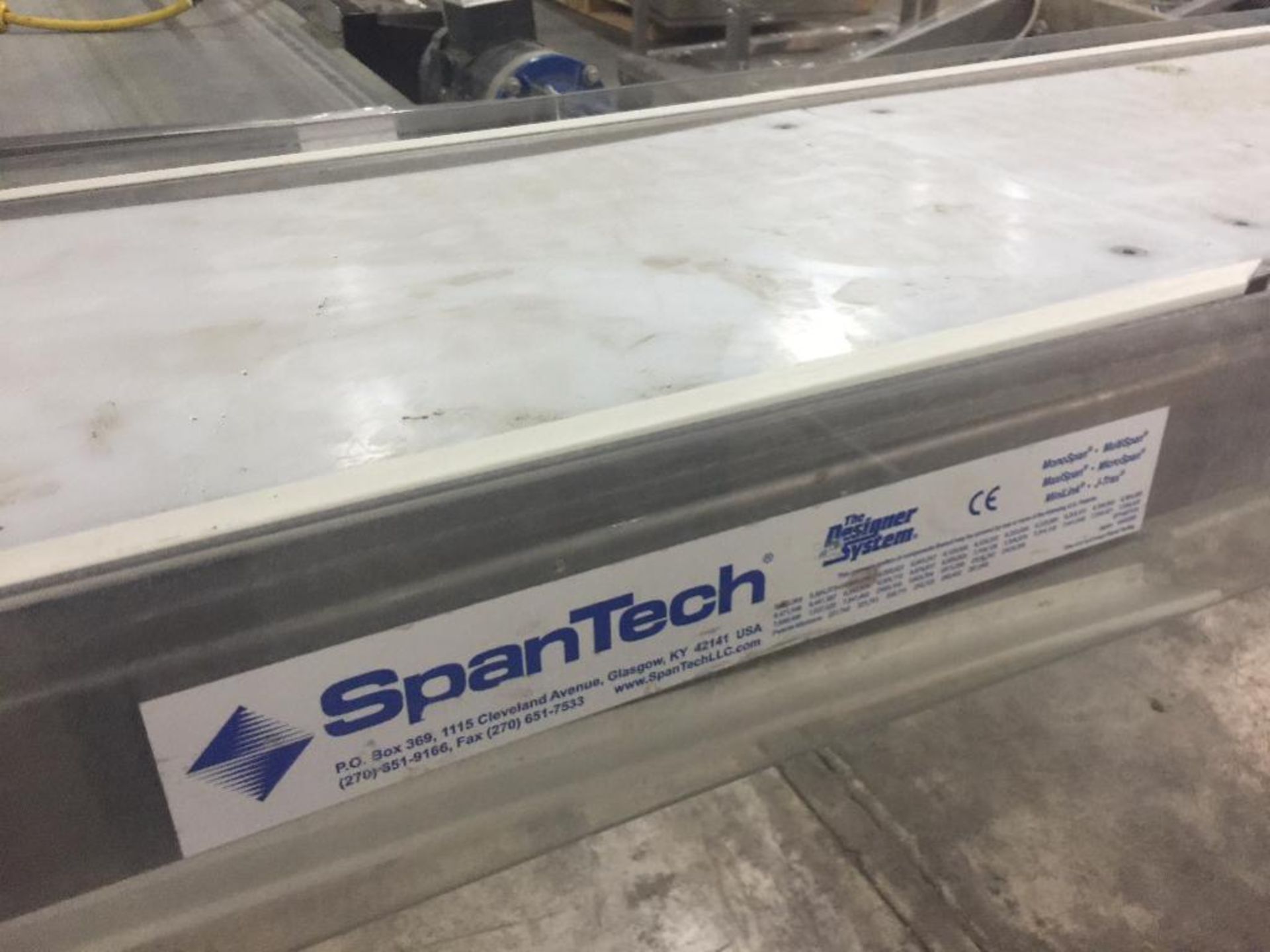 Spantech SS conveyor, 30 ft. x 14 in. x 36 in. tall, motor and drive (missing belt) ** Rigging Fee: - Image 3 of 5