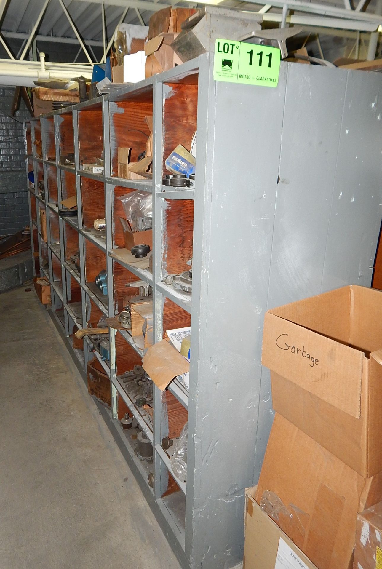 LOT/ PARTS AND CONSUMABLES WITH RACK