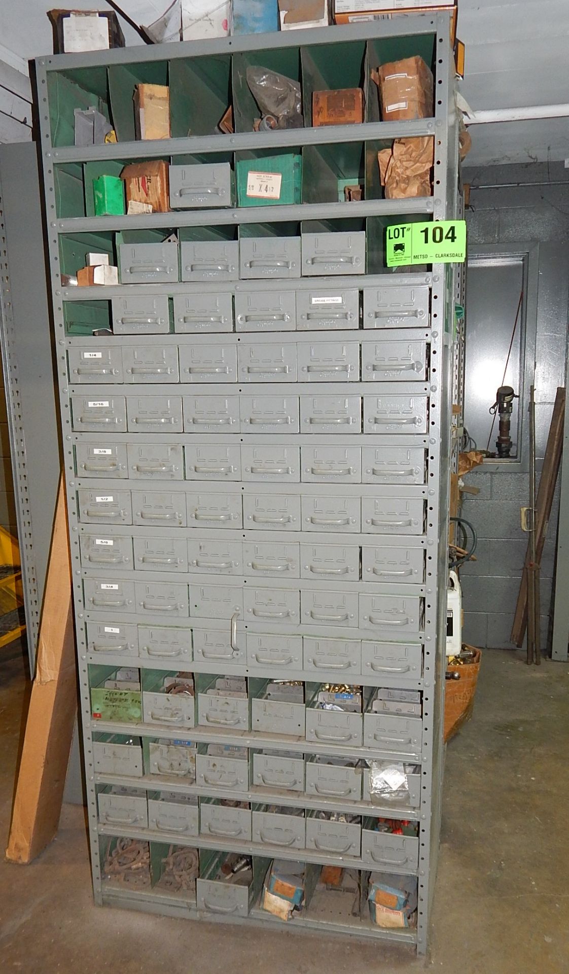 LOT/ PARTS AND CONSUMABLES WITH RACK