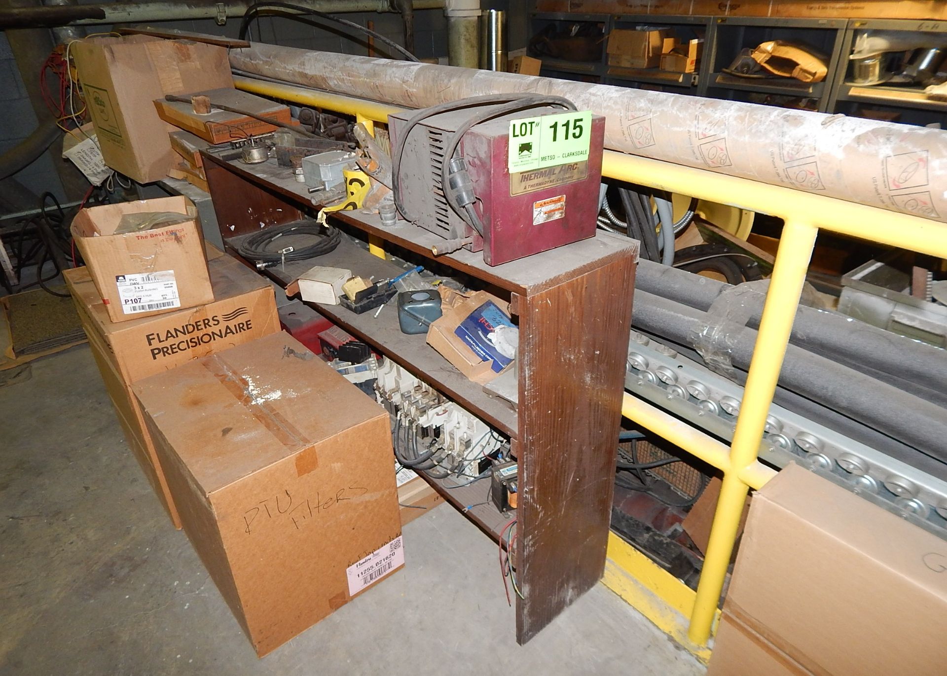 LOT/ PARTS AND CONSUMABLES WITH RACK