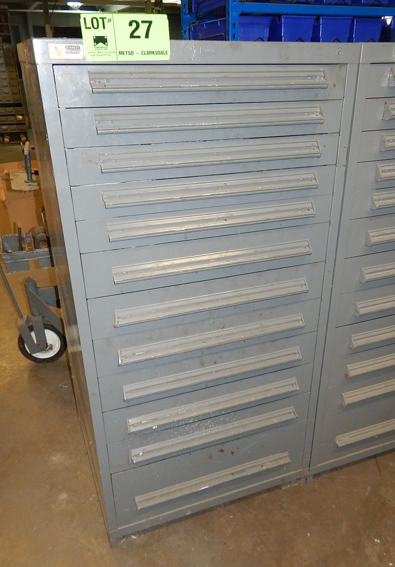 STANLEY VIDMAR 12 DRAWER TOOL CABINET