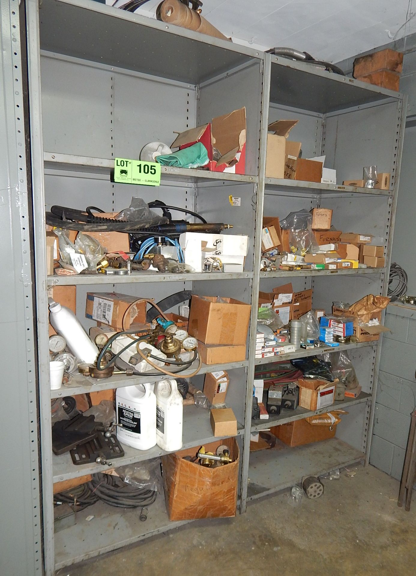 LOT/ PARTS AND CONSUMABLES WITH RACK