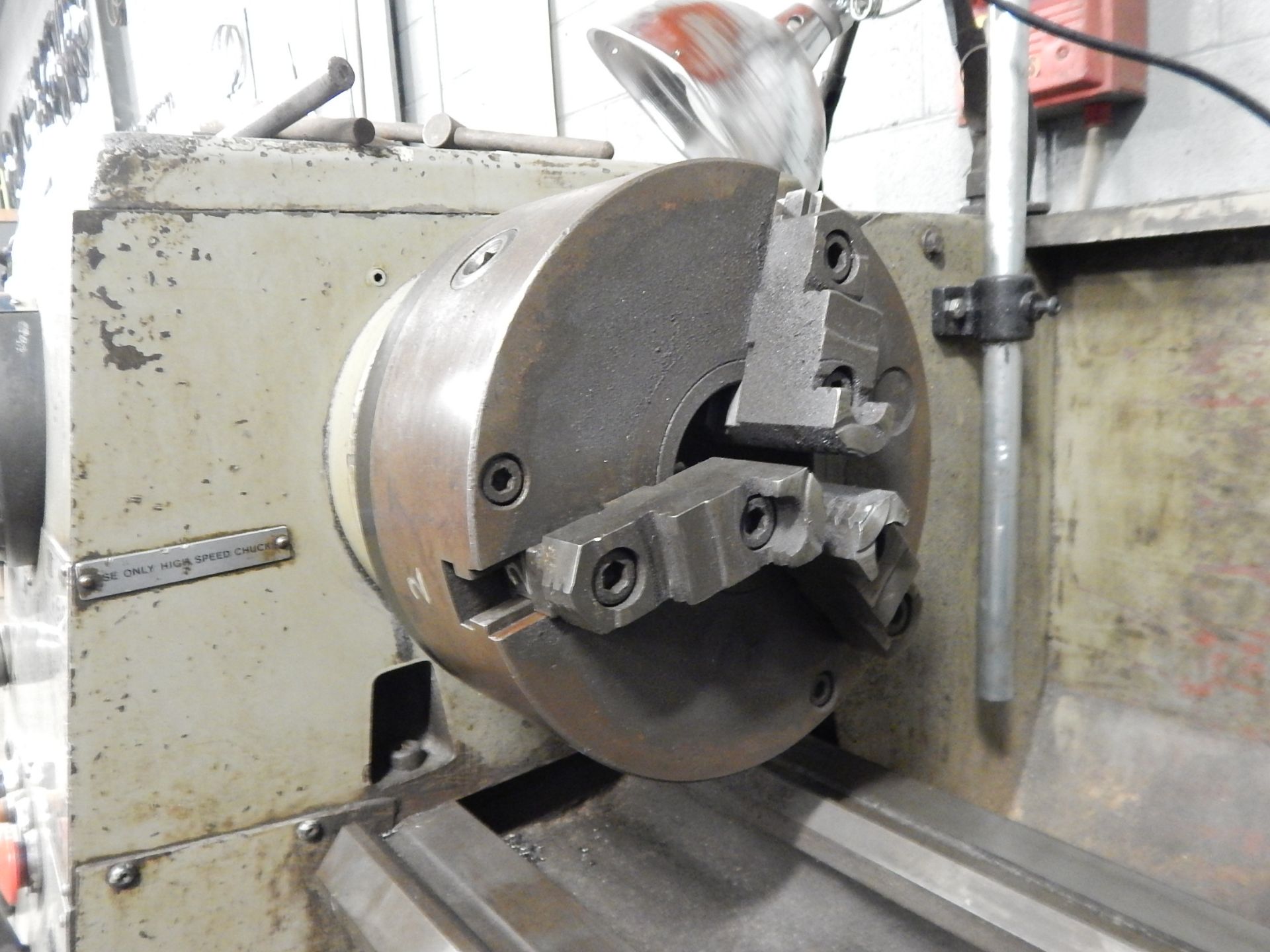 CLAUSING COLCHESTER # 15 ENGINE LATHE WITH 16" SWING, 50" BETWEEN CENTERS, 2" SPINDLE BORE, 10" 3 - Image 4 of 7