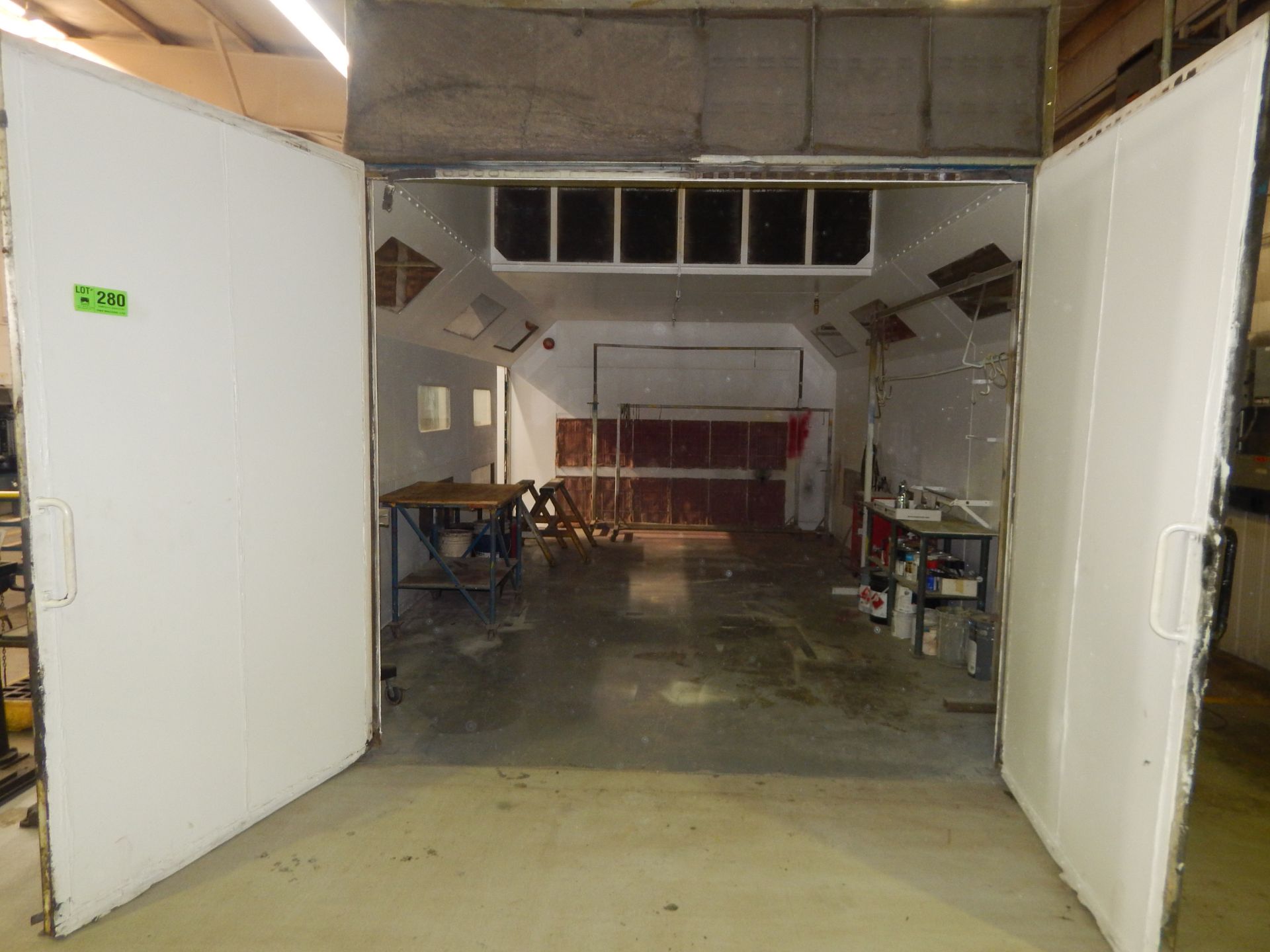 DEVILBISS APPROX 15' X 23' AUTOMOTIVE PAINT BOOTH WITH LIGHTS, EXHAUST, INDEPENDENT FIRE SUPPRESSION - Image 3 of 3