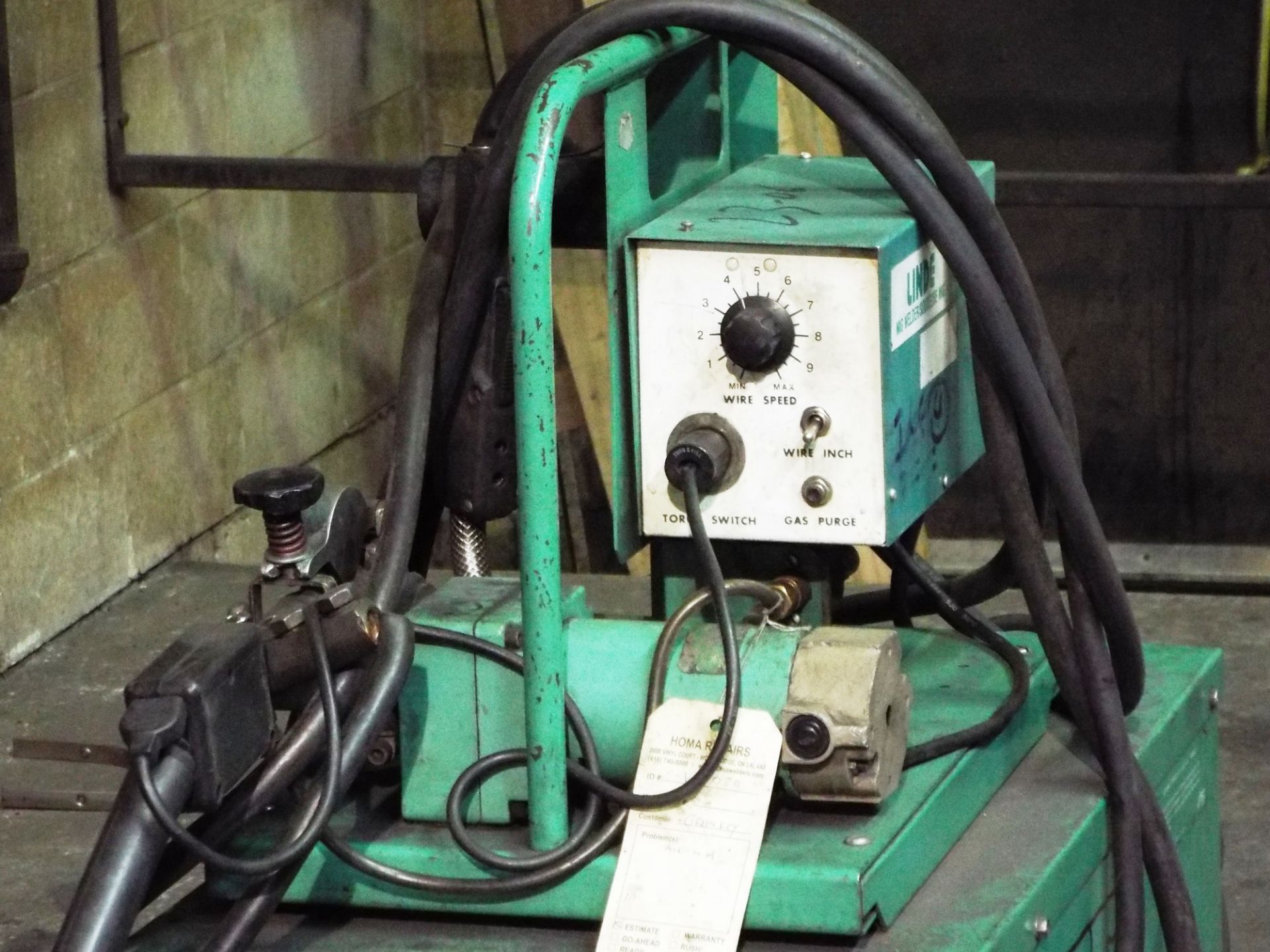 L-TEC VI-300 MIG WELDER WITH LINDE MIG-35 WIRE FEED, CABLES & GUN S/N: C89A-05226 - Image 2 of 2
