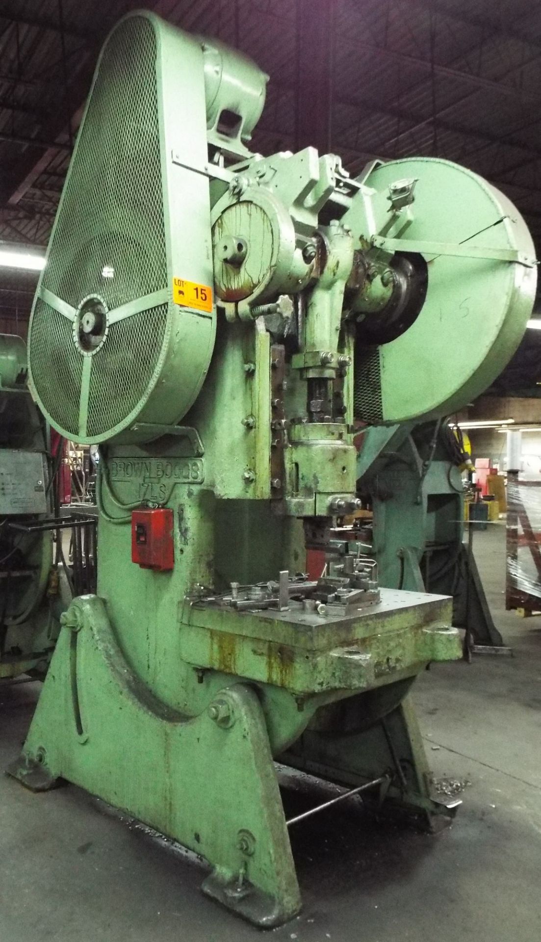 BROWN BOGGS 17LS OBI PUNCH PRESS WITH 60 TON CAPACITY, 5" STROKE, 3" RAM ADJUSTMENT, APPROX 85 SPM - Bild 2 aus 3