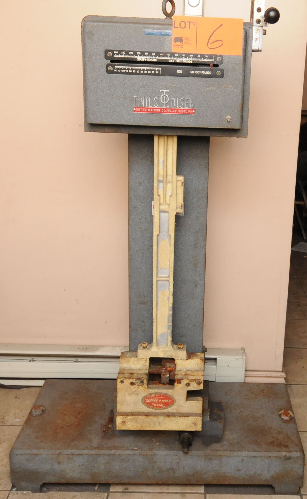 TINIUS OLSEN IMPACTOR IMPACT TESTER S/N 78458