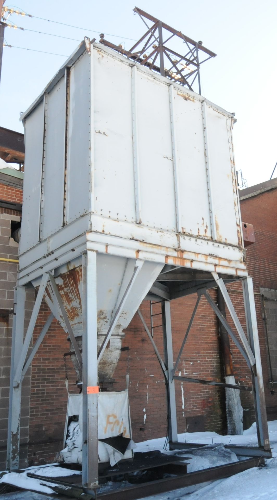 WARD 25,000 CFM, 75 HP PULSE TYPE DUST COLLECTOR WITH BLOWER AND MOTOR AND CONTROLS, S/N N/A (CI)