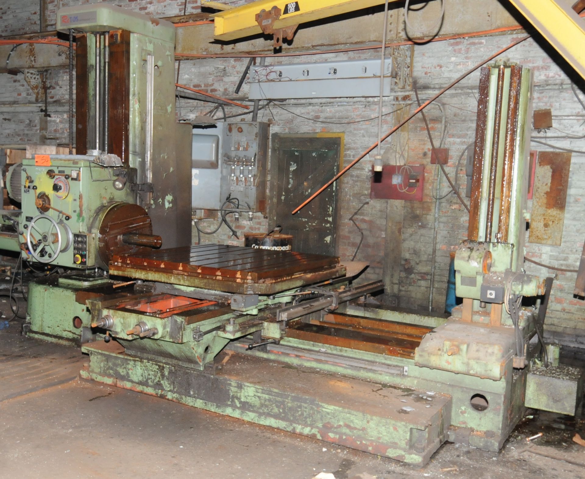 RETOS (REBUILT 1999) W100 4" TABLE TYPE HORIZONTAL BORING MILL WITH 49" X 49" TABLE, 4" SPINDLE,