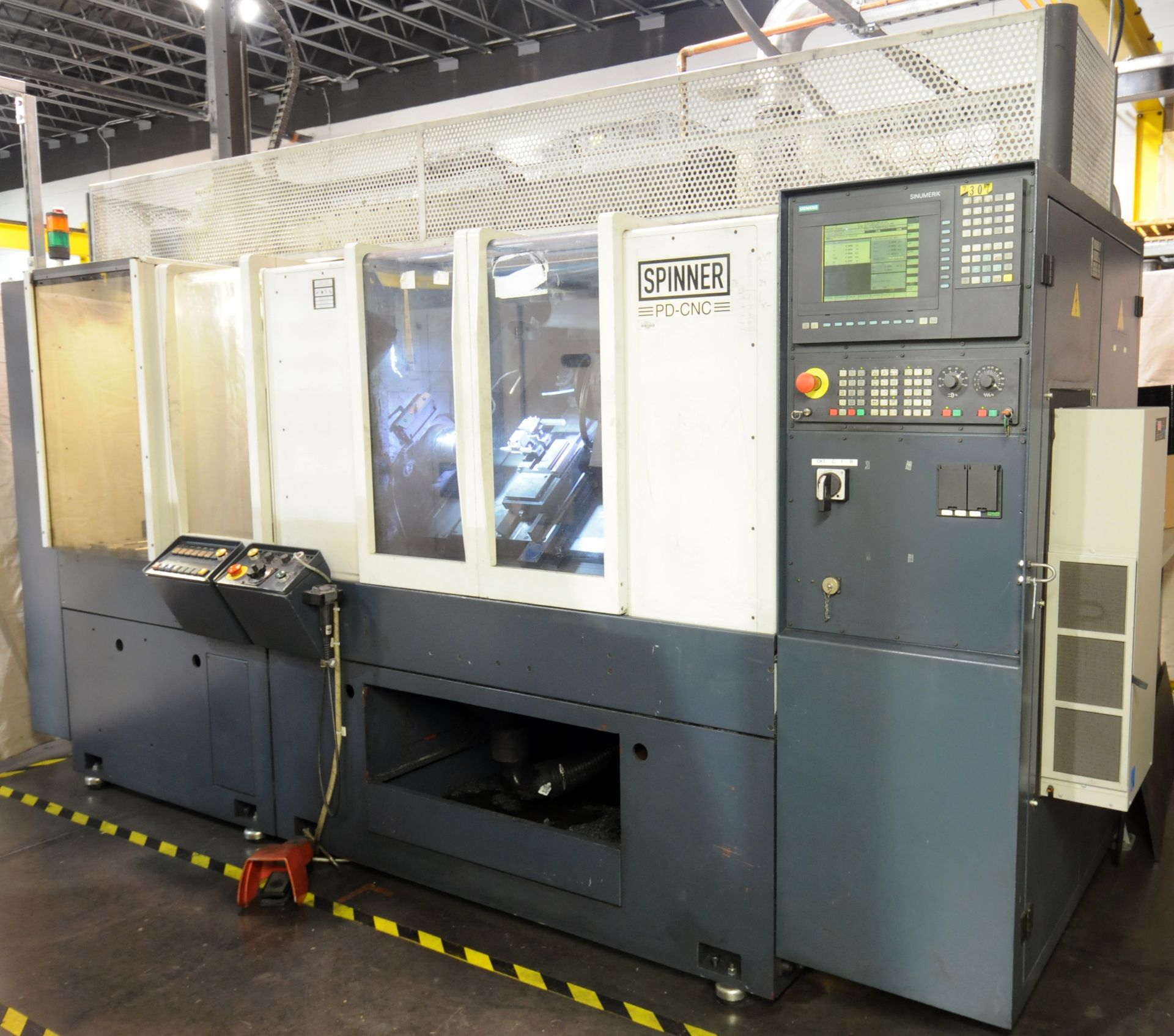 SPINNER (1998) PD-CNC 4-AXIS GANG TYPE ULTRA-PRECISION CNC MACHINING CELL WITH SIEMENS 840D