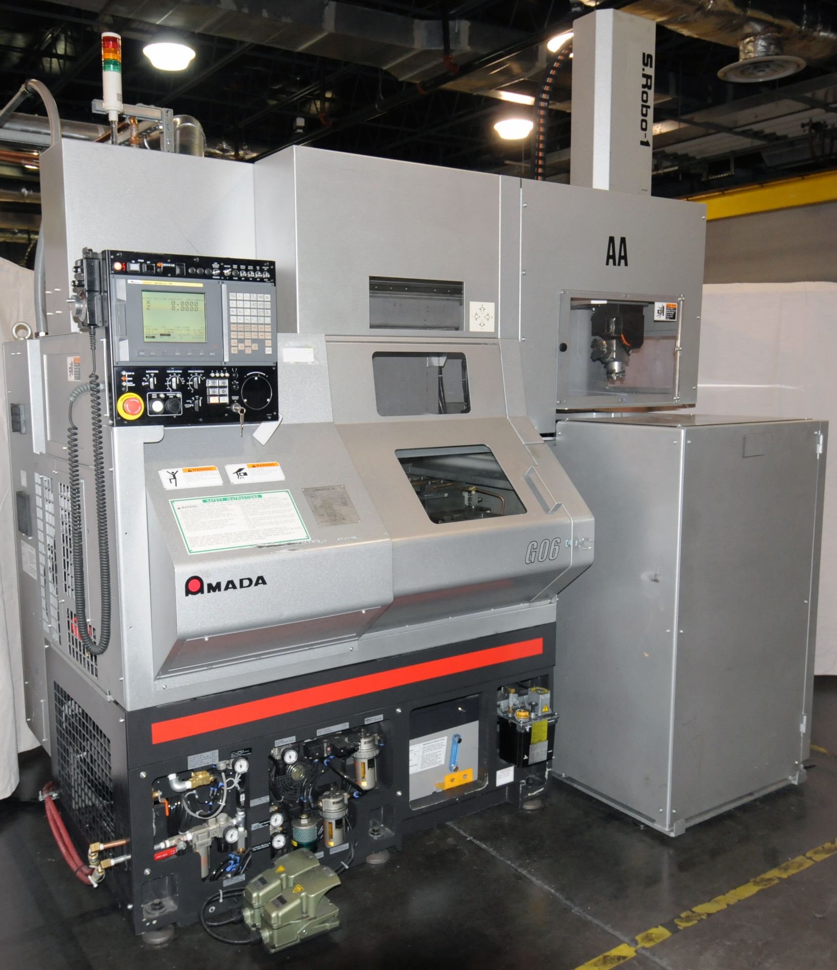 AMADA (12/2011) G06 GANG TYPE CNC HIGH PRECISION MACHINING CELLS WITH FANUC 21I-TB CNC CONTROL, 11.