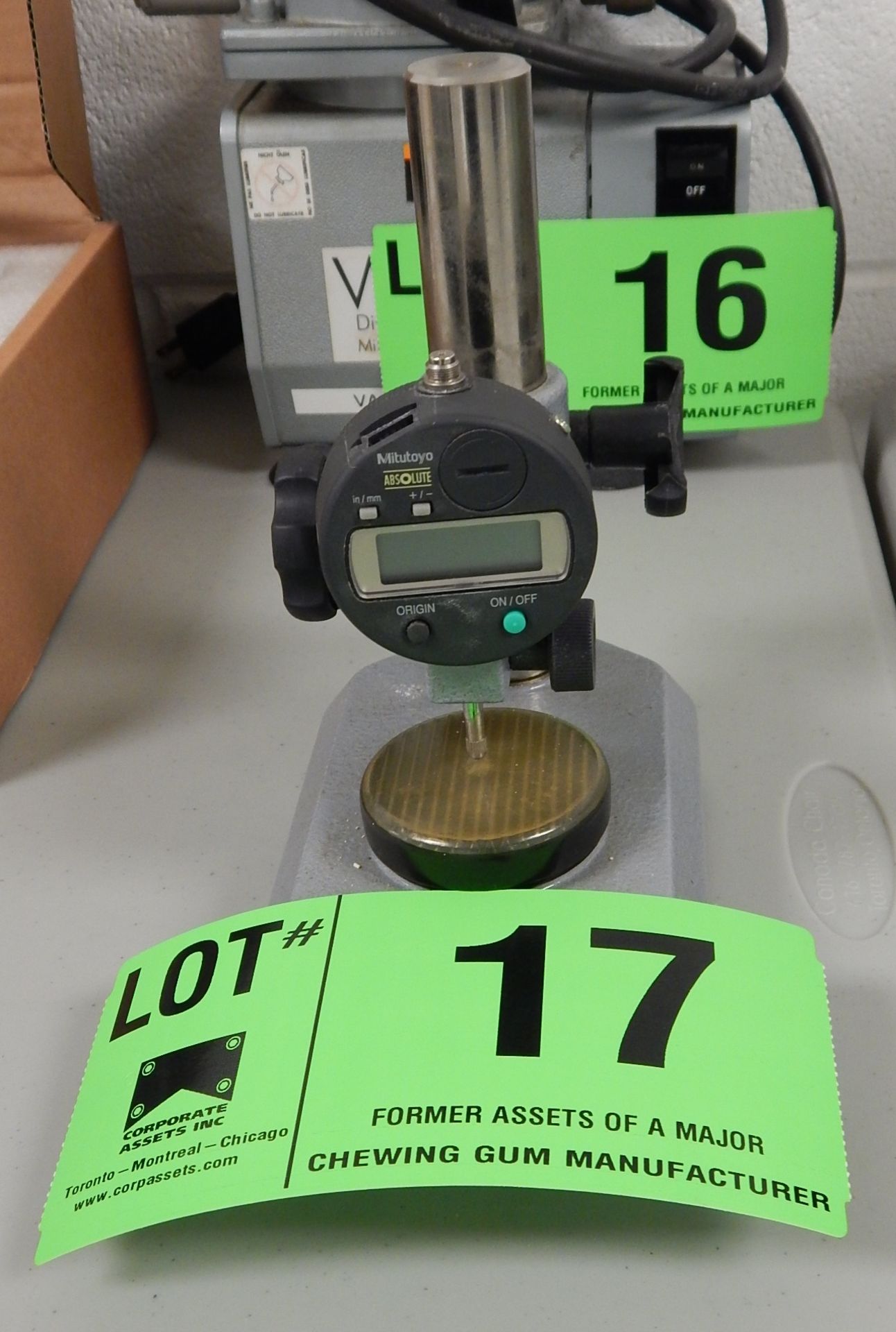 MFG N/A HARDNESS TESTER WITH MITUTOYO DIAL INDICATOR