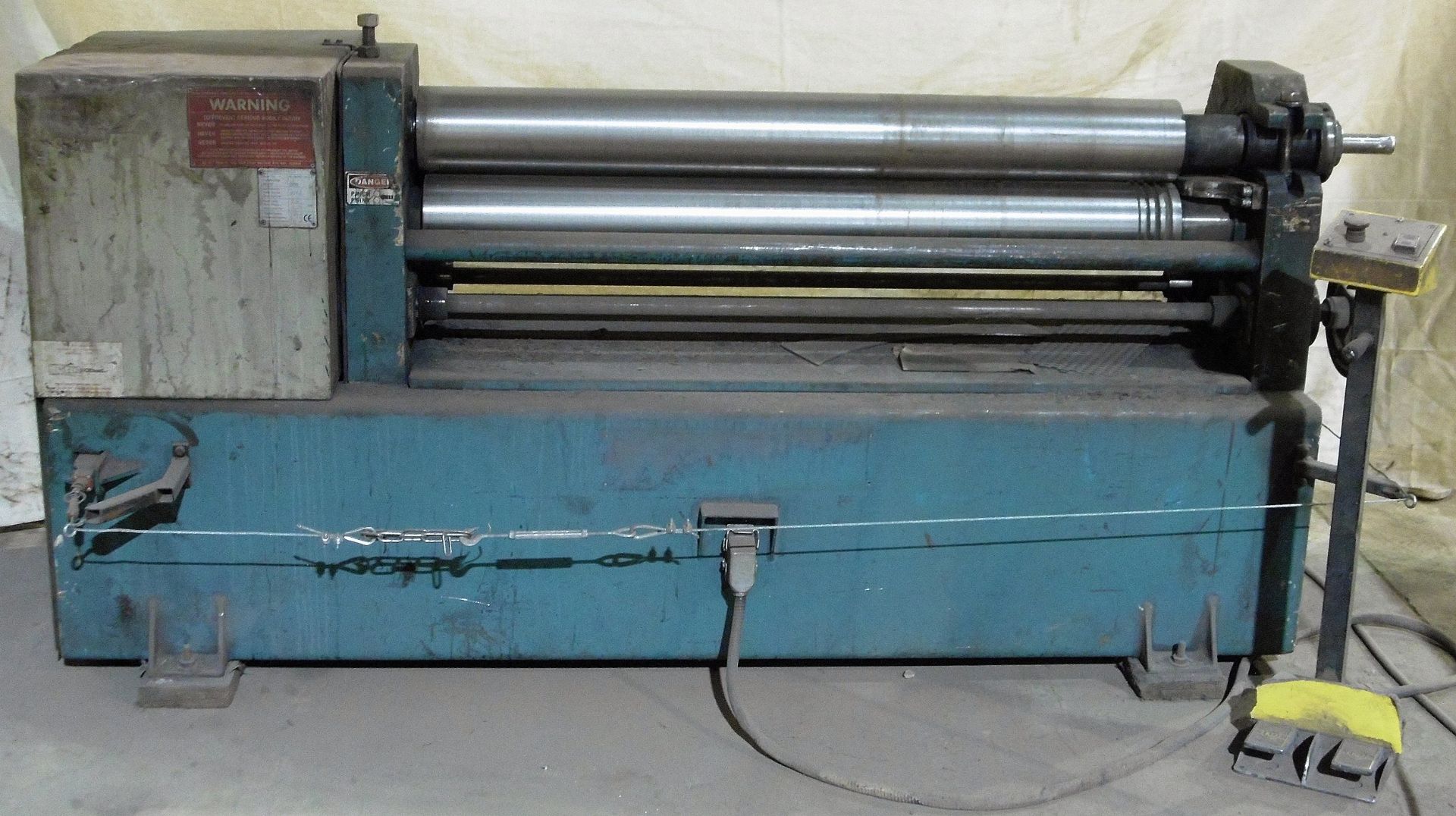 MRM 455 INITIAL PINCH POWER PLATE ROLLS WITH 6" DIAMETER X 48" LONG ROLLS, S/N 2052 (CI)