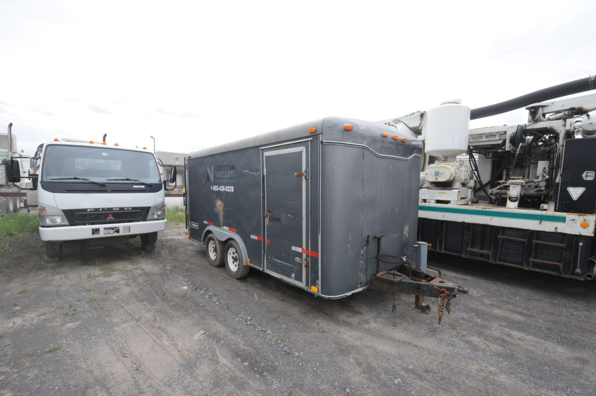 HAULMARK TANDEM AXLE ENCLOSED UTILITY TRAILER WITH REAR BARN DOORS, SIDE MAN DOOR, S/N VIN N/A ( - Image 7 of 7