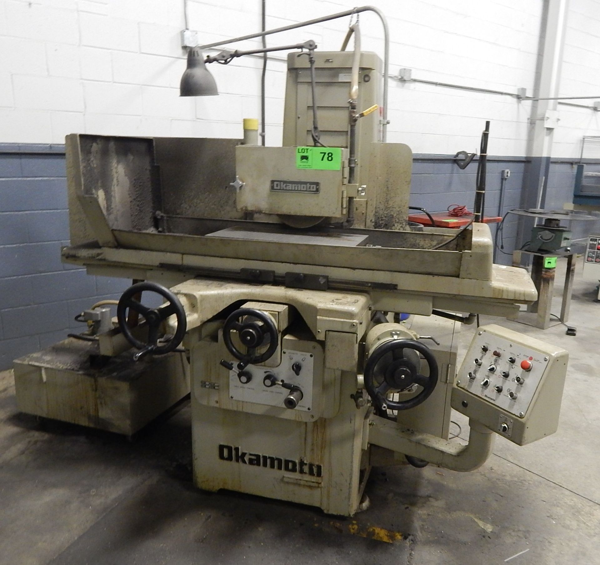 OKAMOTO ACL124N HYDRAULIC SURFACE GRINDER WITH 24" X 12" MAGNETIC BASE PLATE, 10" GRINDING WHEEL, - Image 2 of 2