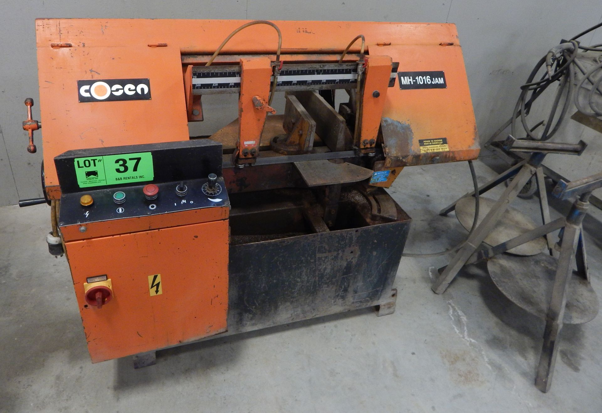 COSEN (2004) MH-1016JAM METAL CUTTING HORIZONTAL BAND SAW WITH MITER CAPABILITY S/N: 92010673 (CI)