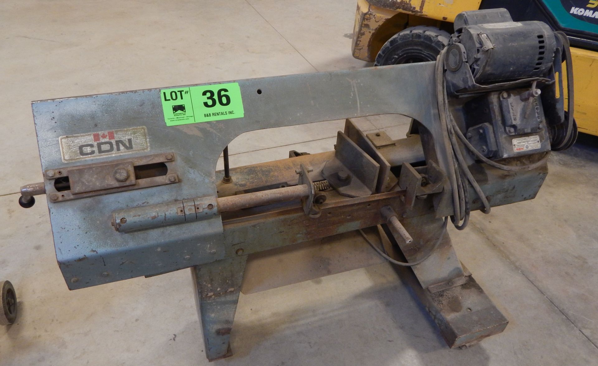 CDN HV-7 METAL CUTTING PORTABLE HORIZONTAL BAND SAW S/N: 0226/82/12