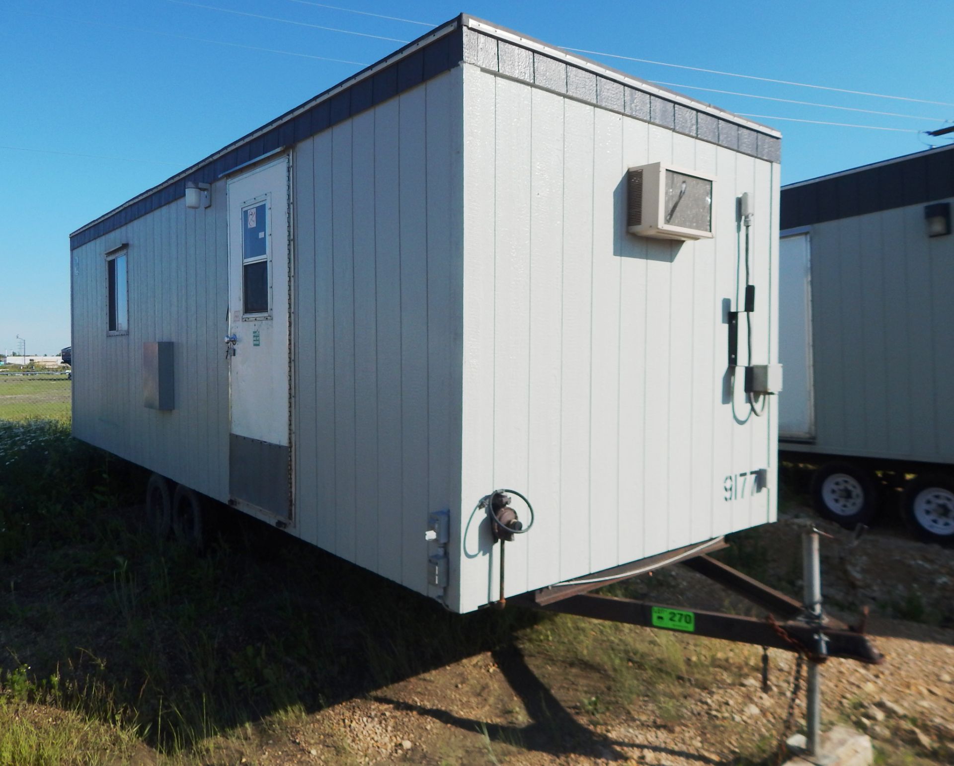 ATCO 24' X 8' TANDEM AXLE MOBILE JOB SITE OFFICE TRAILER WITH ELECTRICAL SERVICE, HEATING S/N: N/