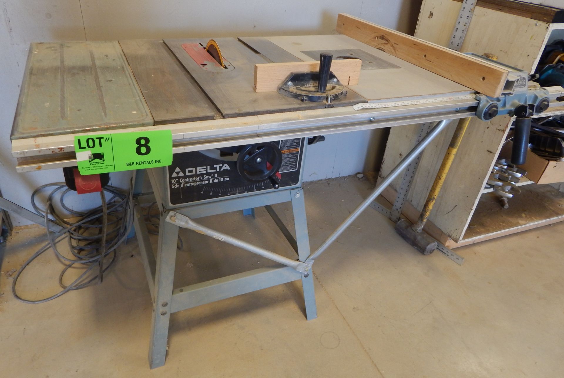 DELTA 10" TABLE SAW S/N: 98C95695