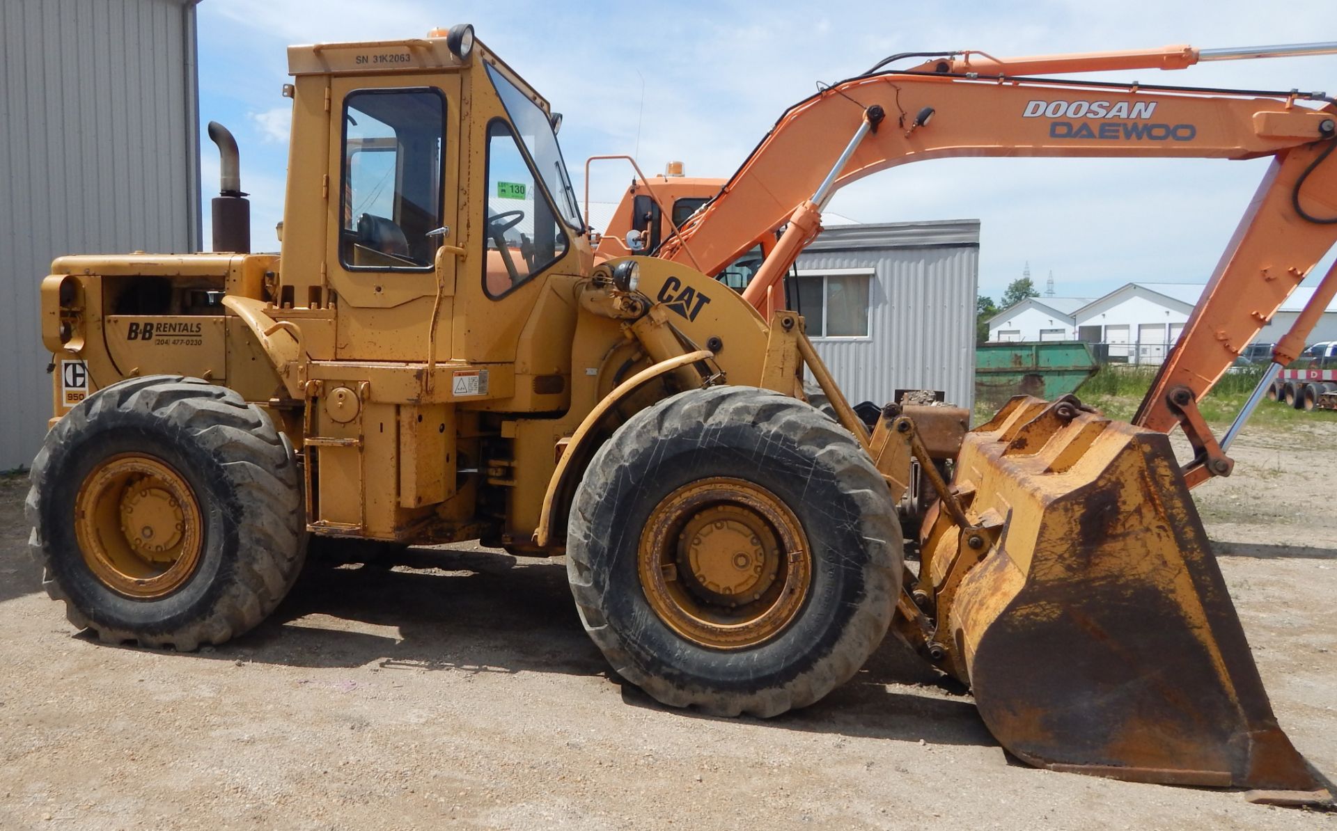 CATERPILLAR 950 ARTICULATED FRONT END WHEEL LOADER WITH 10' BUCKET S/N: 31K2063 - Image 3 of 6