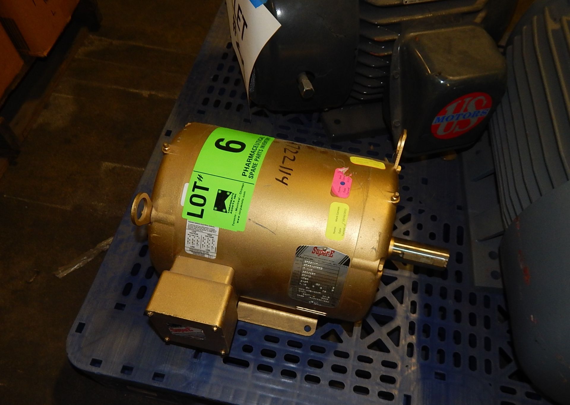 BALDOR 7.5HP/1760RPM/230-460V/20-10A ELECTRIC MOTOR